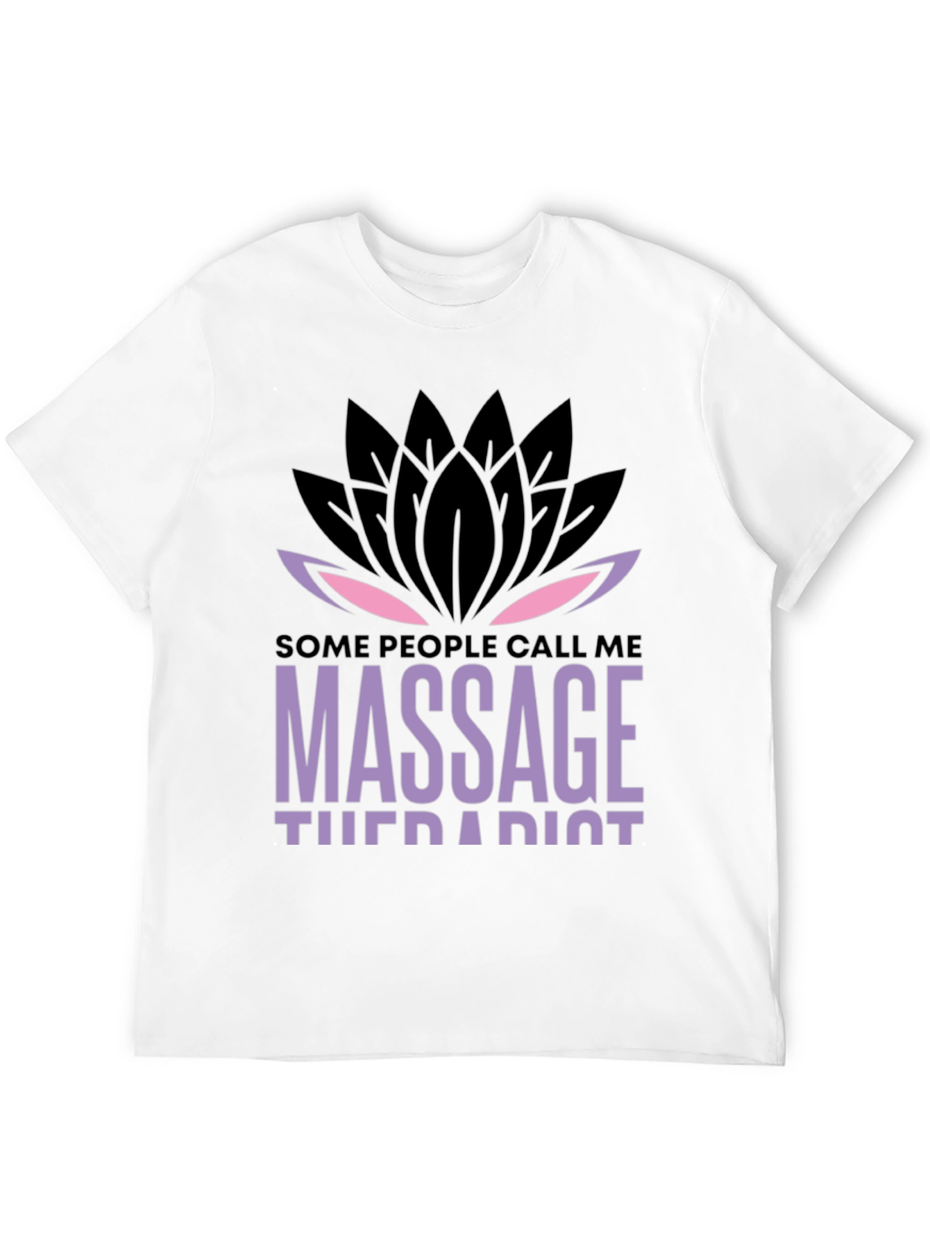 Massage Therapist Lotus Graphic T-Shirt - Unique Design