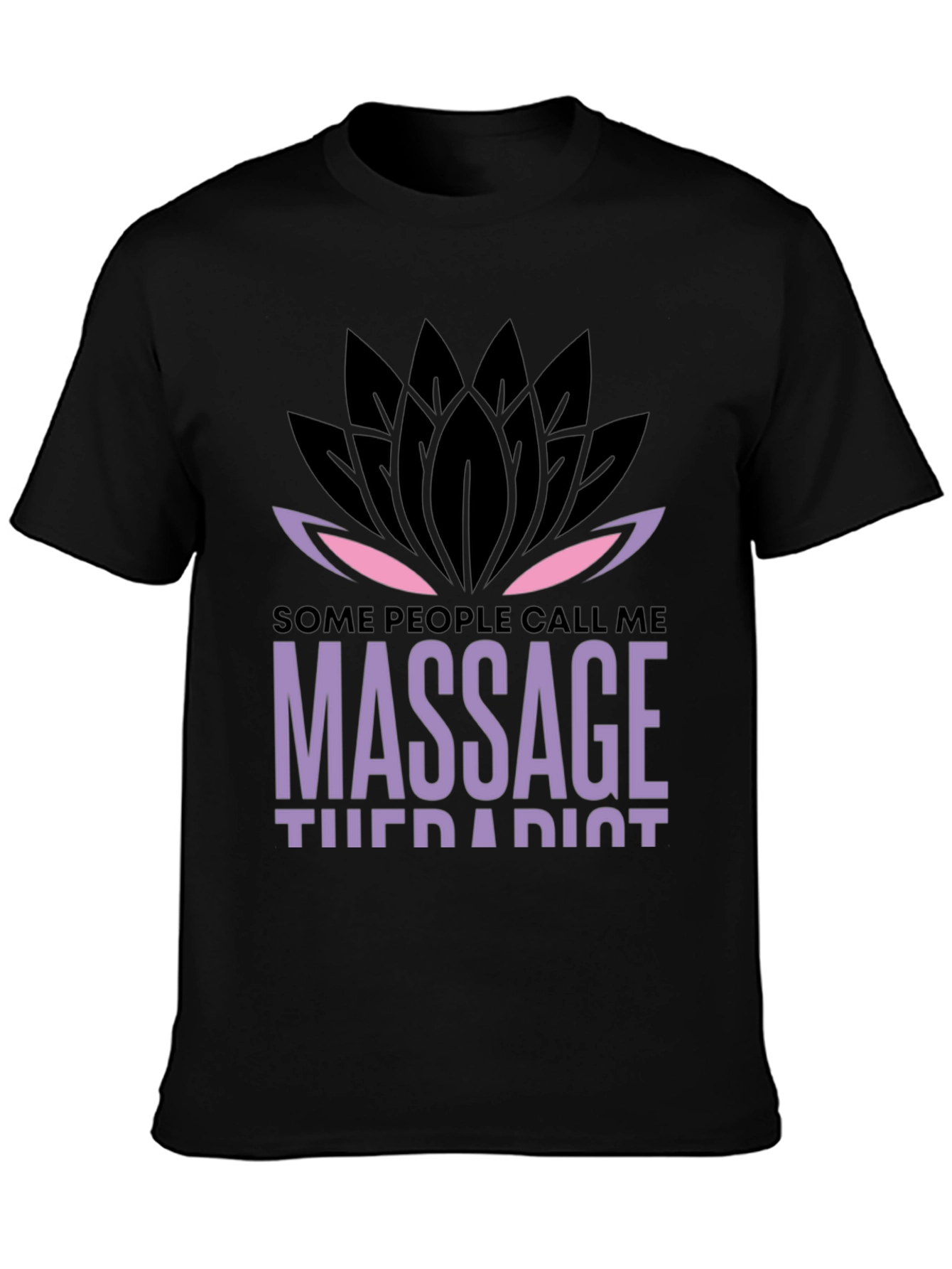 Massage Therapist Lotus Graphic T-Shirt - Unique Design