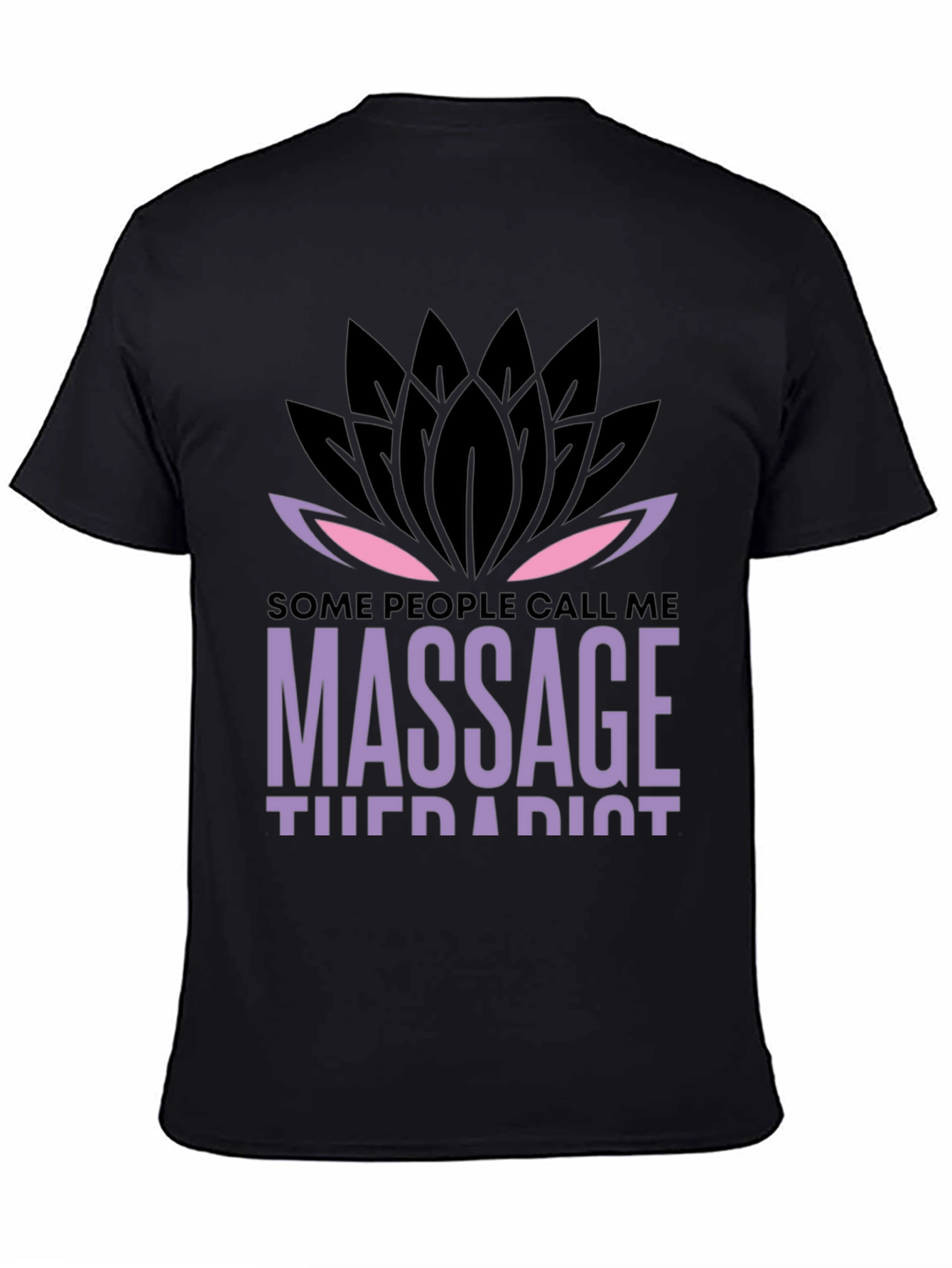 Massage Therapist Lotus Graphic T-Shirt - Unique Design