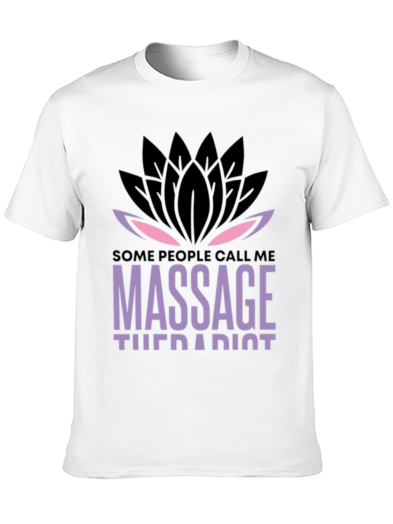 Massage Therapist Lotus Graphic T-Shirt - Unique Design