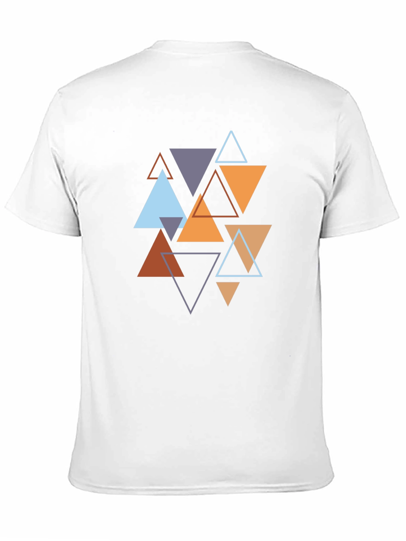 Geometric Triangle Pattern Mens T-Shirt