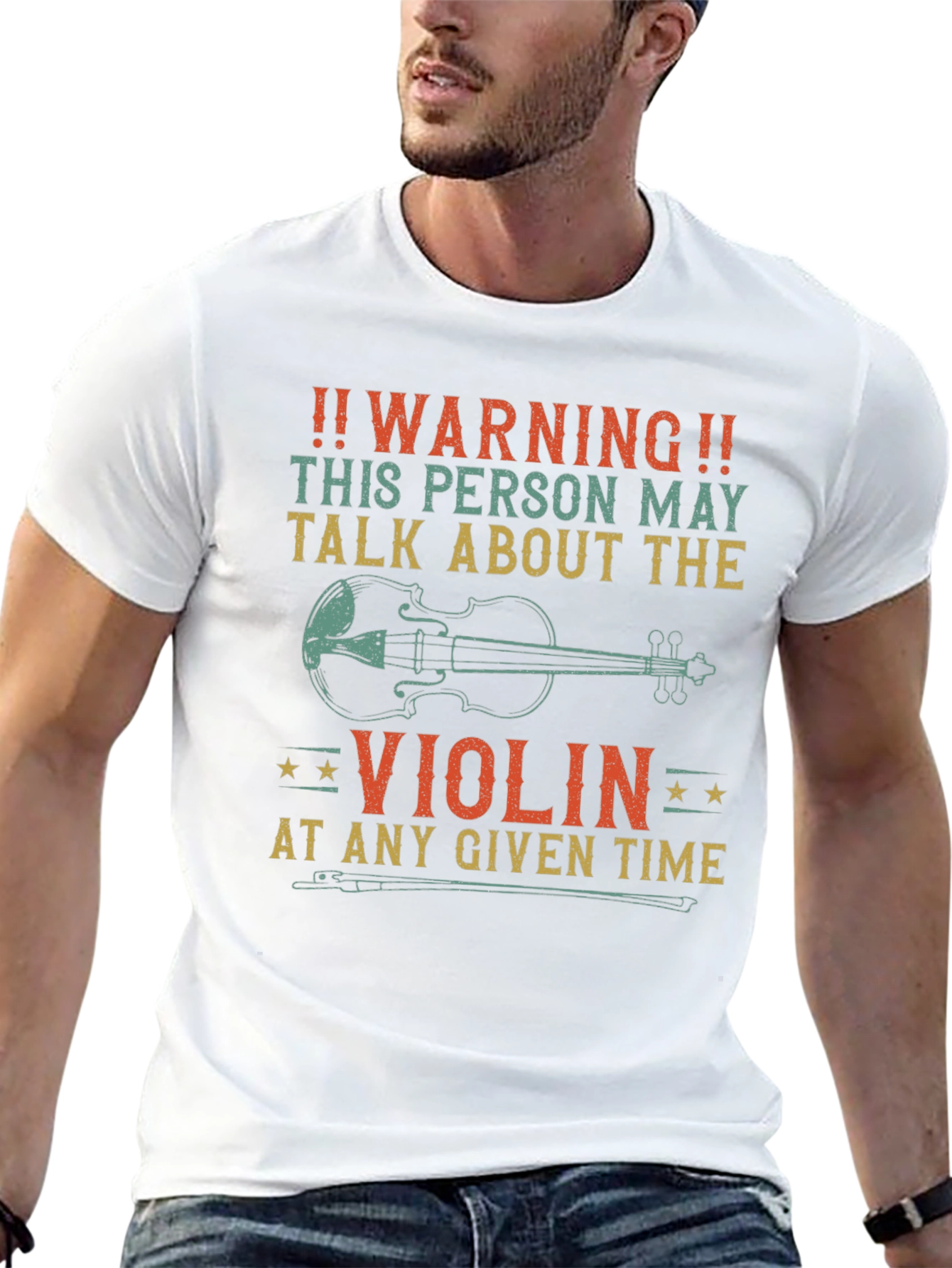 Warning Violin T-Shirt - May Talk About Violins!
