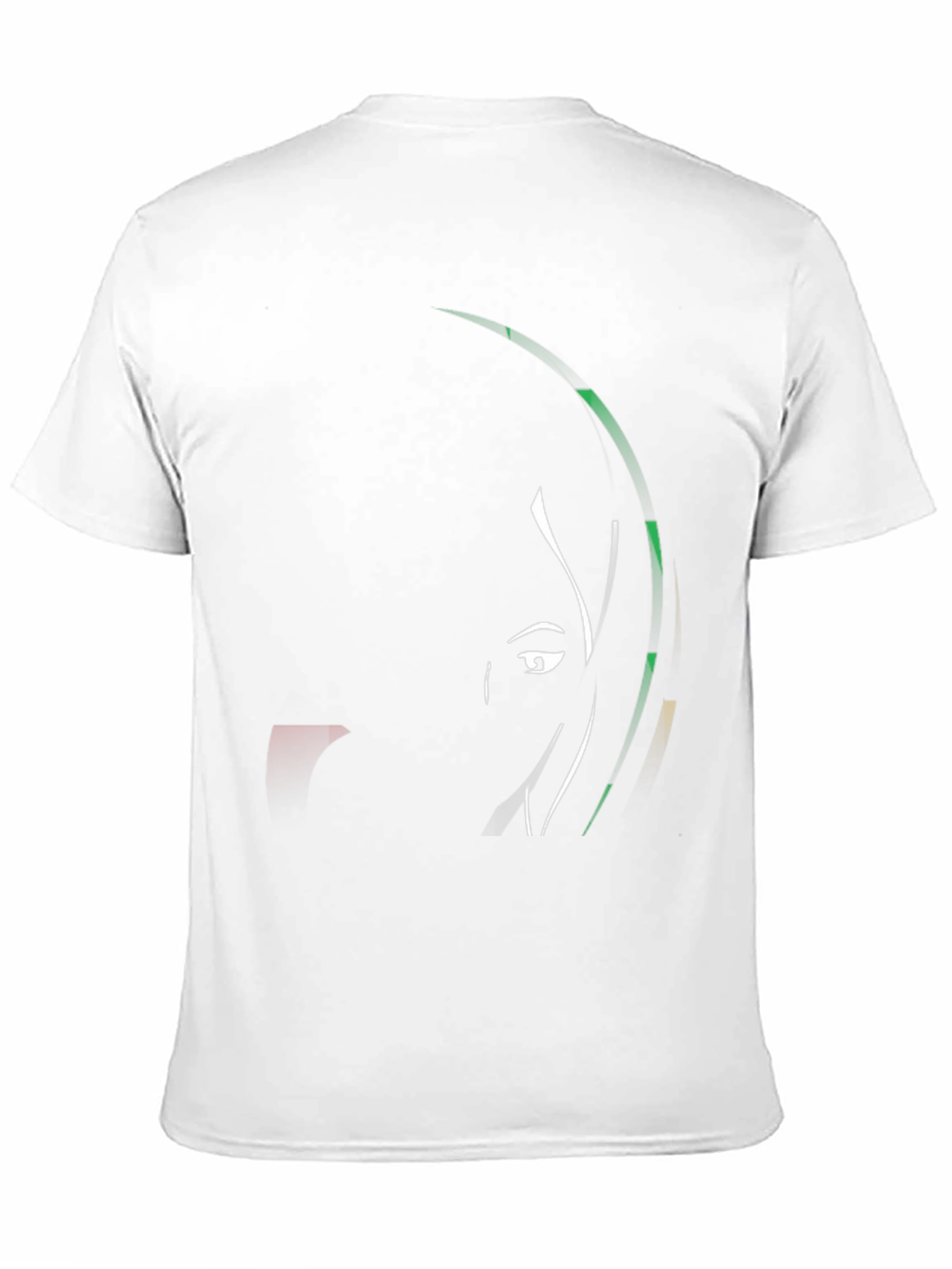 Abstract Face Black T-Shirt