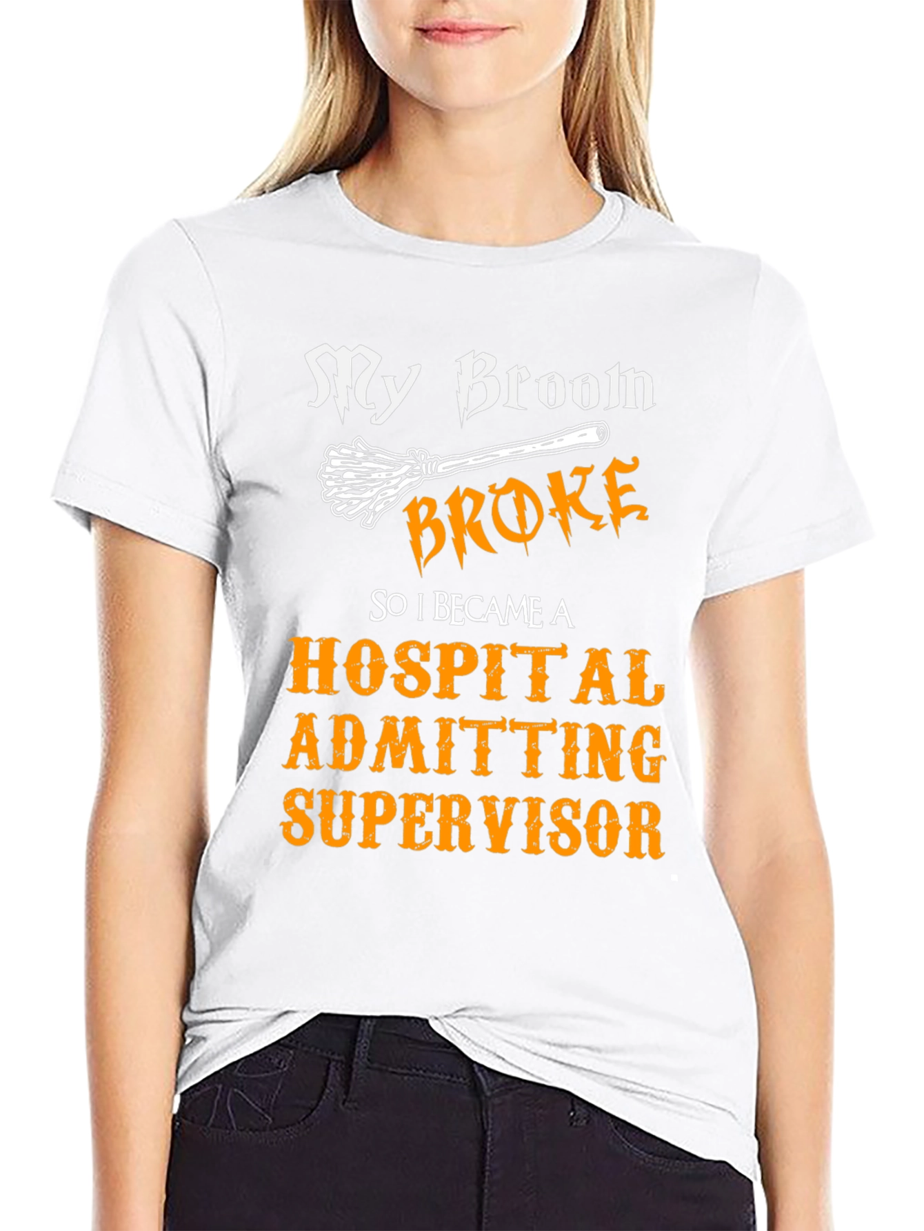 Hospital Admitting Supervisor Halloween T-Shirt