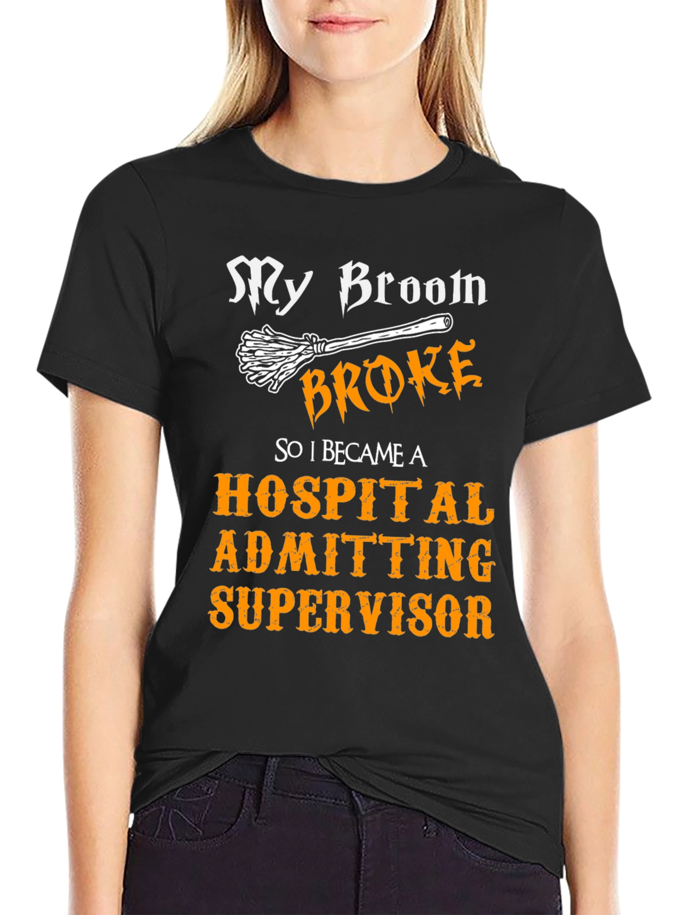 Hospital Admitting Supervisor Halloween T-Shirt