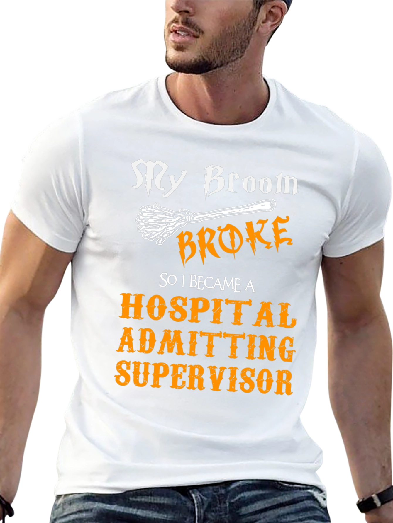 Hospital Admitting Supervisor Halloween T-Shirt