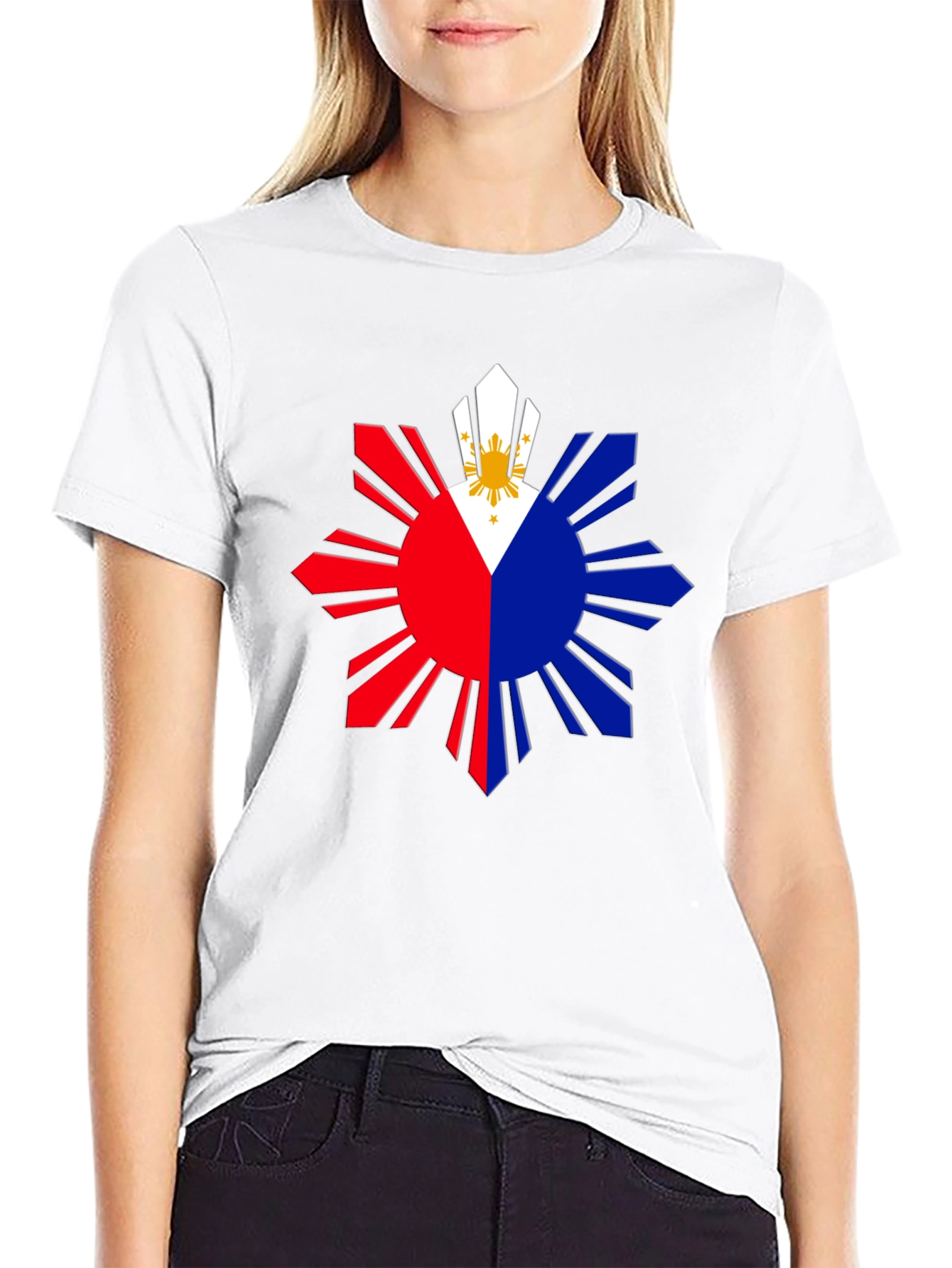 Philippines Flag Sun T-Shirt - Filipino Pride Tee