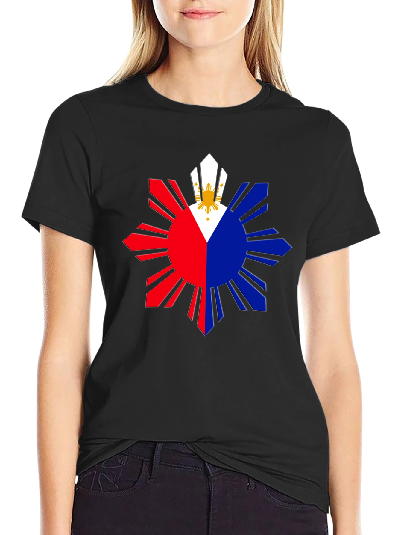 Philippines Flag Sun T-Shirt - Filipino Pride Tee