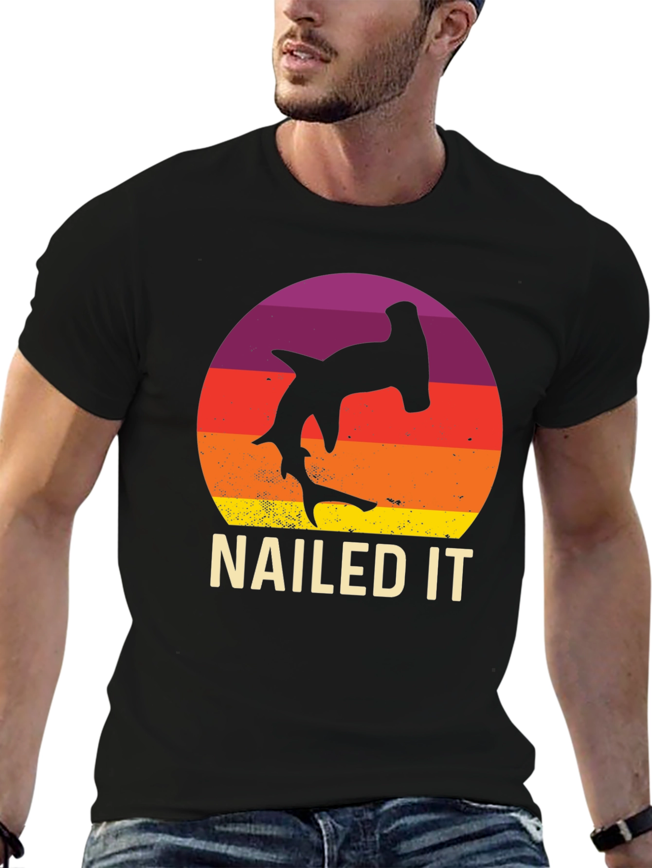Nailed It Hammerhead Shark Graphic Tee