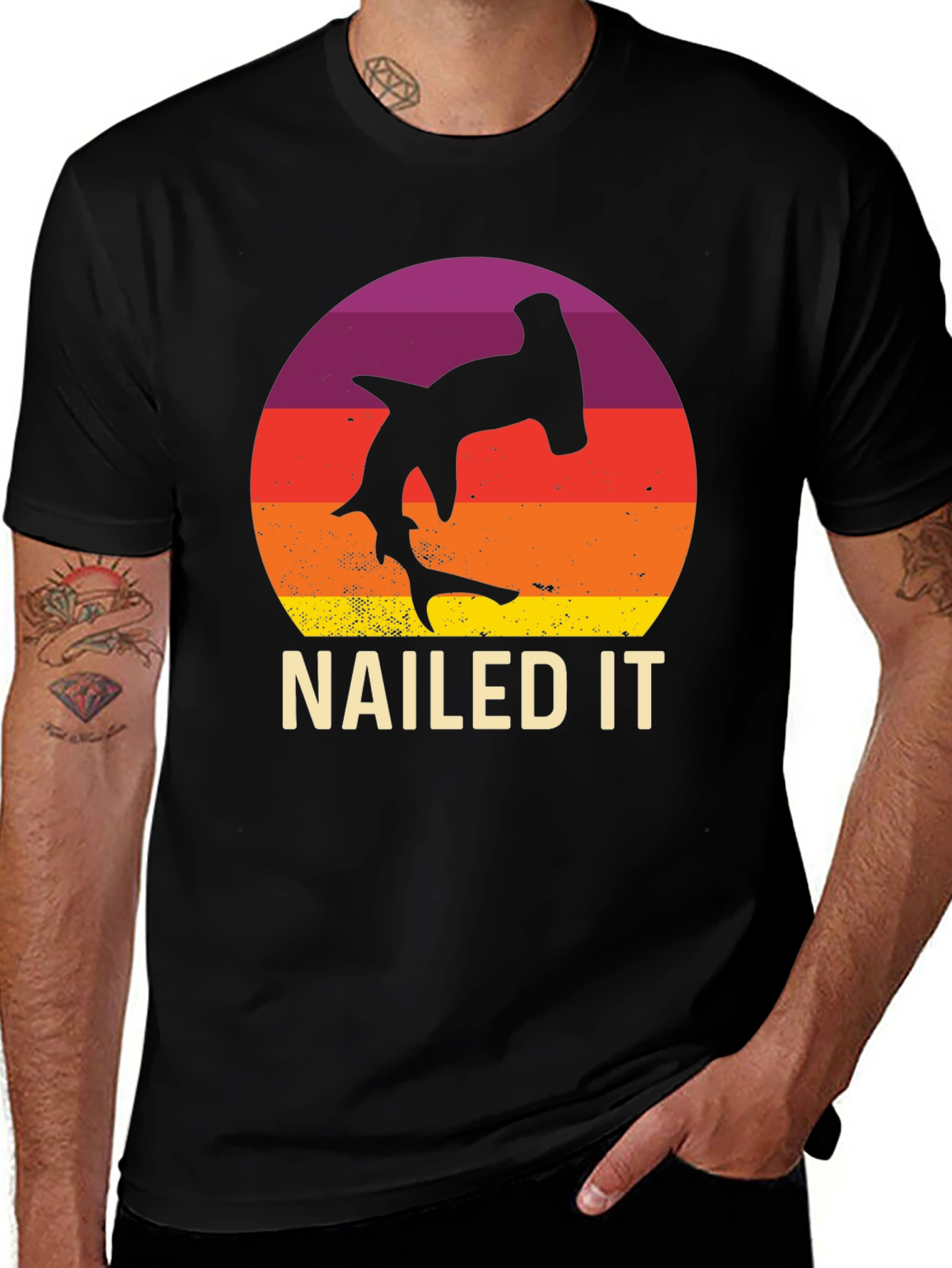 Nailed It Hammerhead Shark Graphic Tee