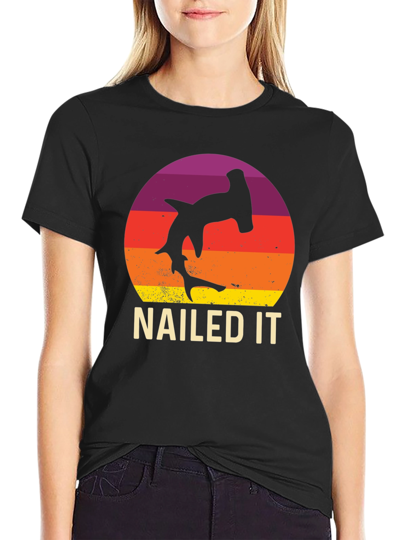 Nailed It Hammerhead Shark Graphic Tee