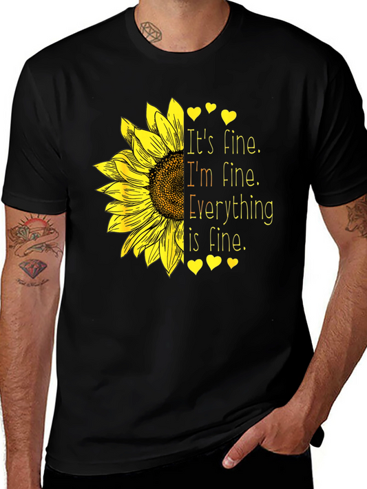 Its Fine Sunflower Graphic Tee