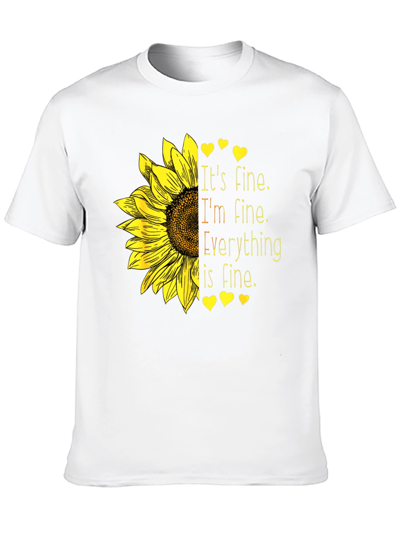 Its Fine Sunflower Graphic Tee
