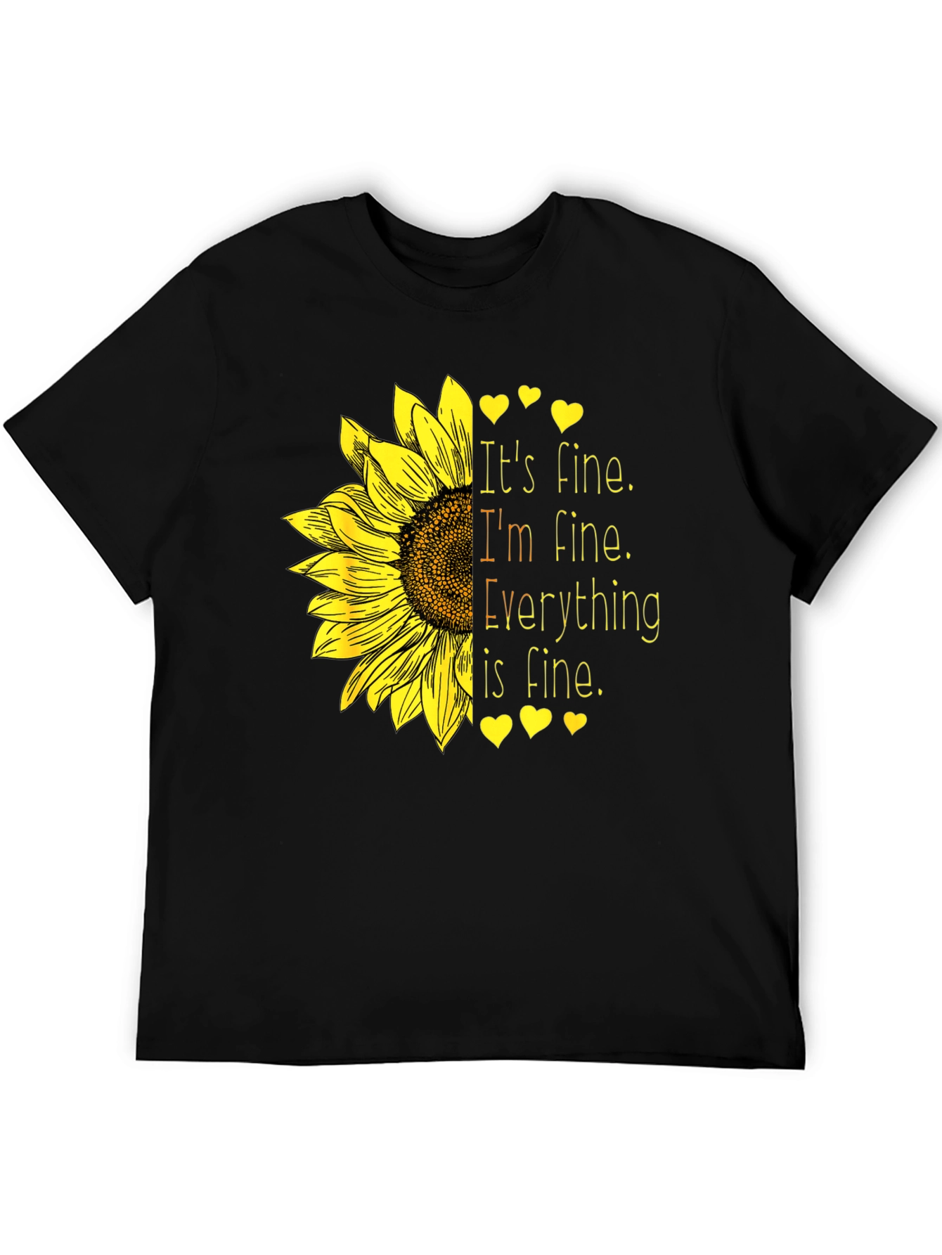 Its Fine Sunflower Graphic Tee