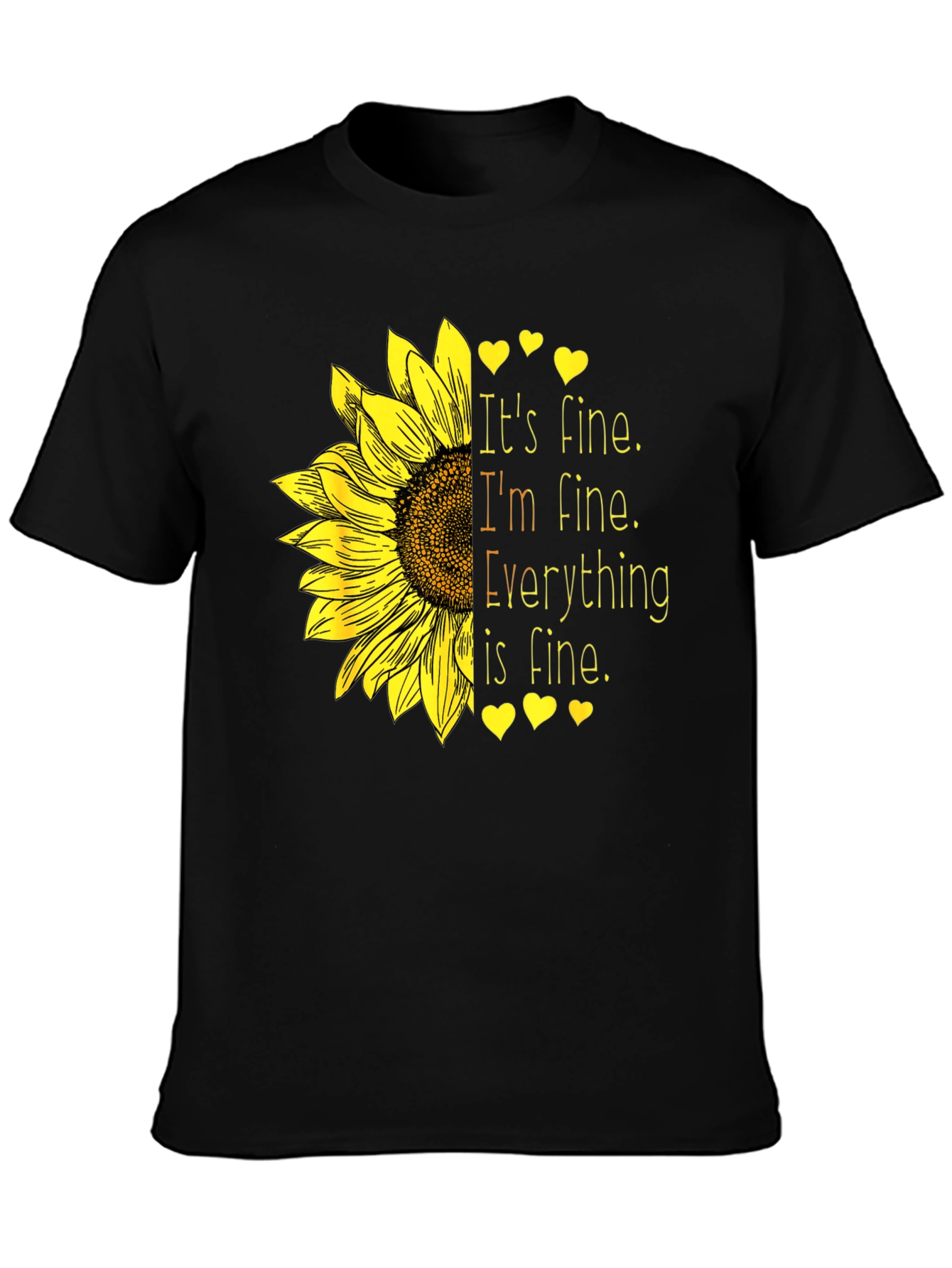 Its Fine Sunflower Graphic Tee