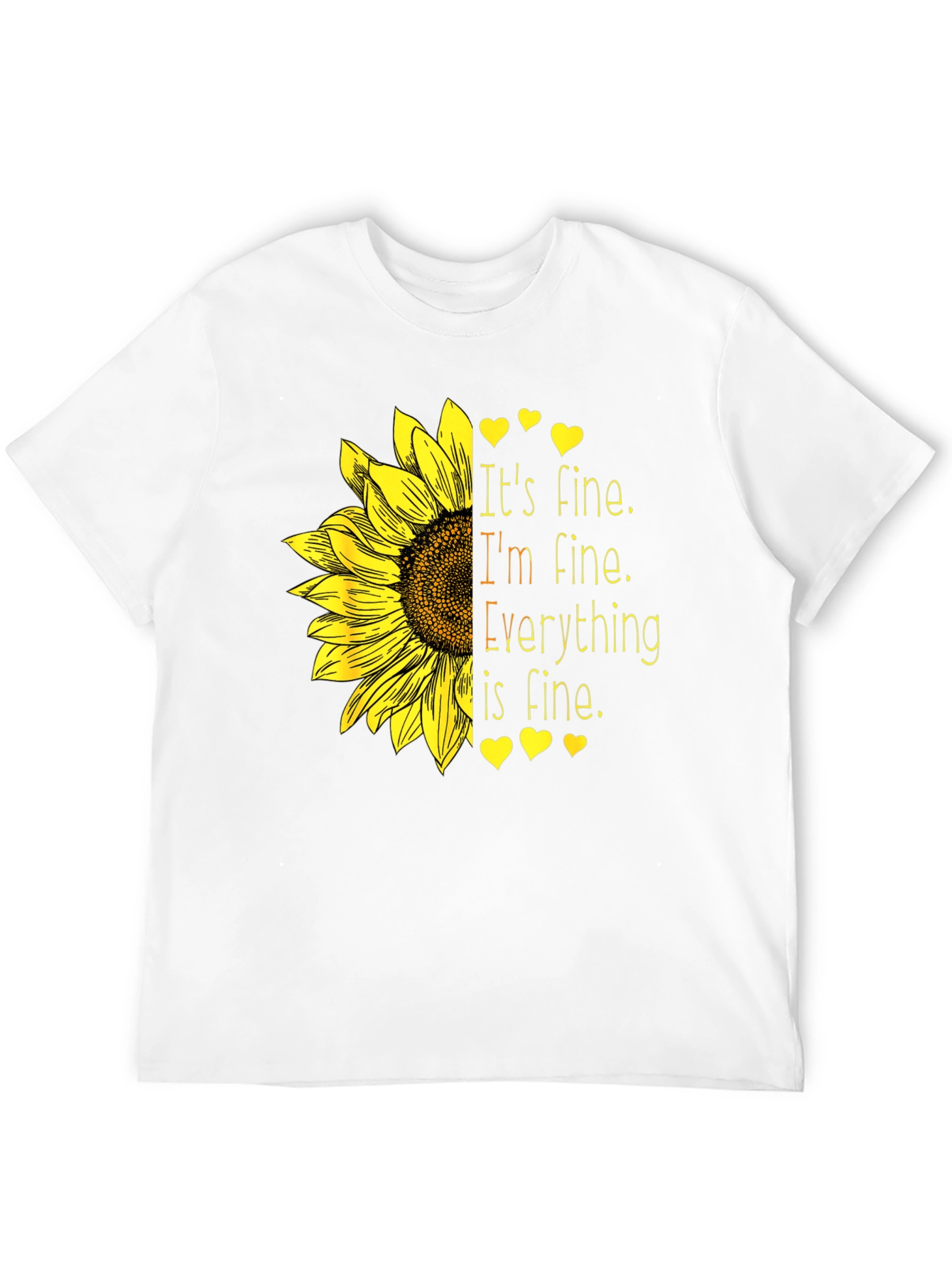 Its Fine Sunflower Graphic Tee