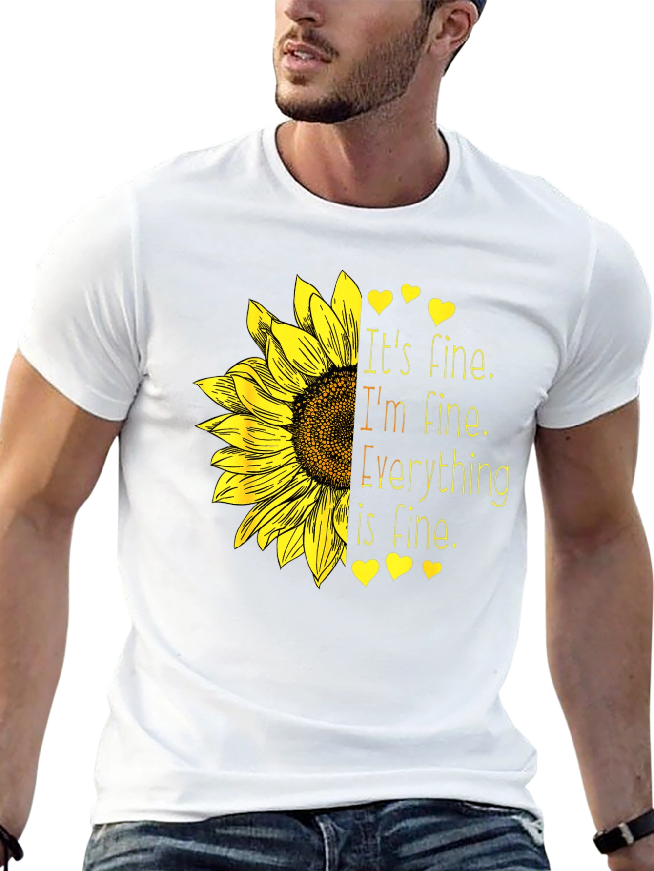 Its Fine Sunflower Graphic Tee