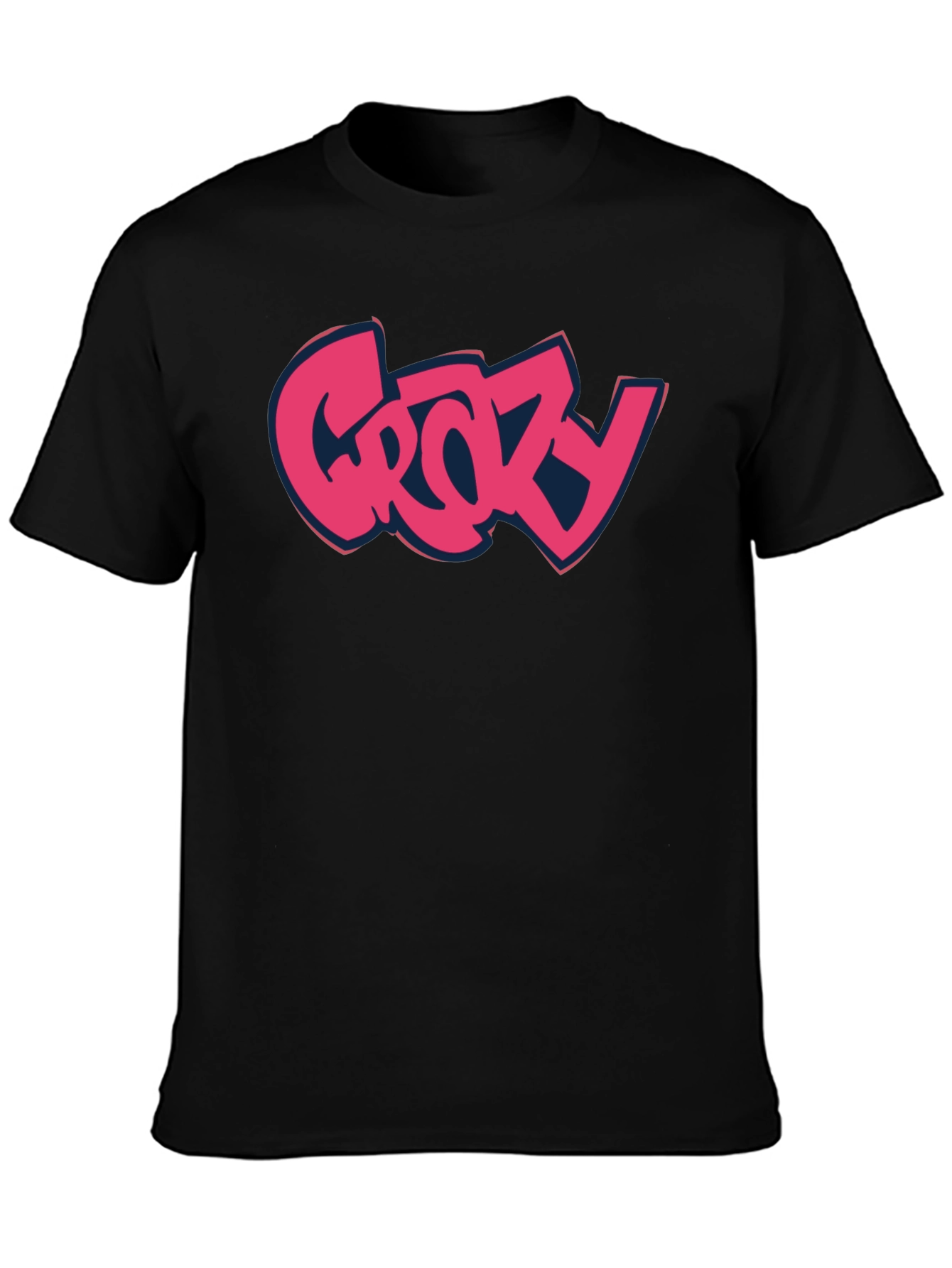 Grozy Black T-Shirt - Casual Wear