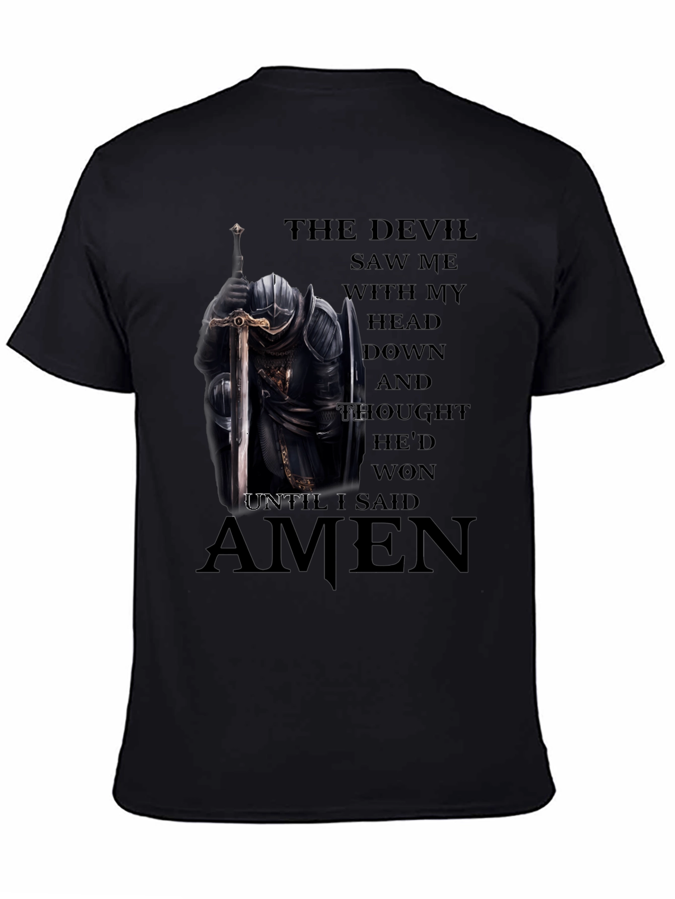 The Devil Saw Me Knight T-Shirt