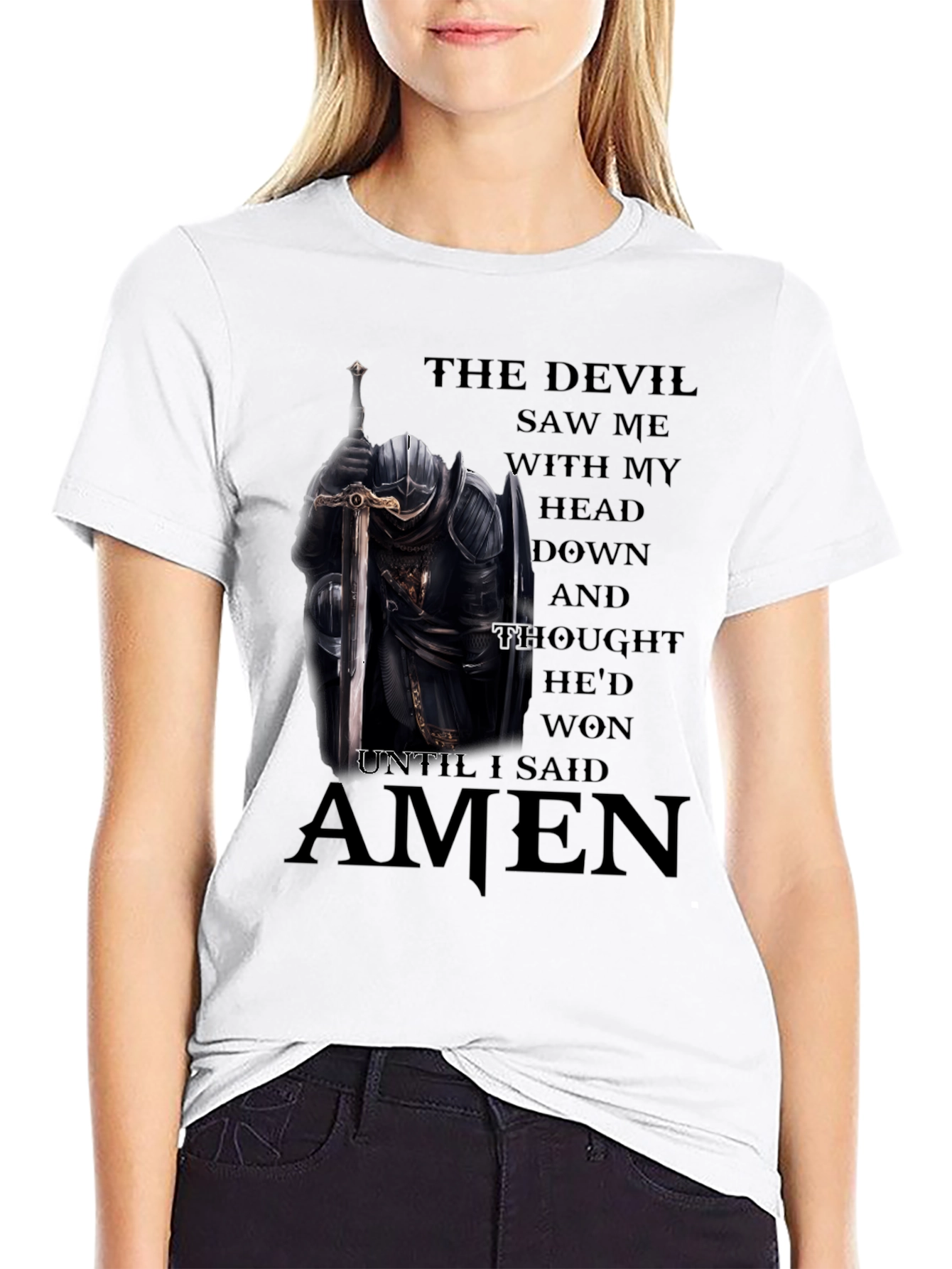 The Devil Saw Me Knight T-Shirt