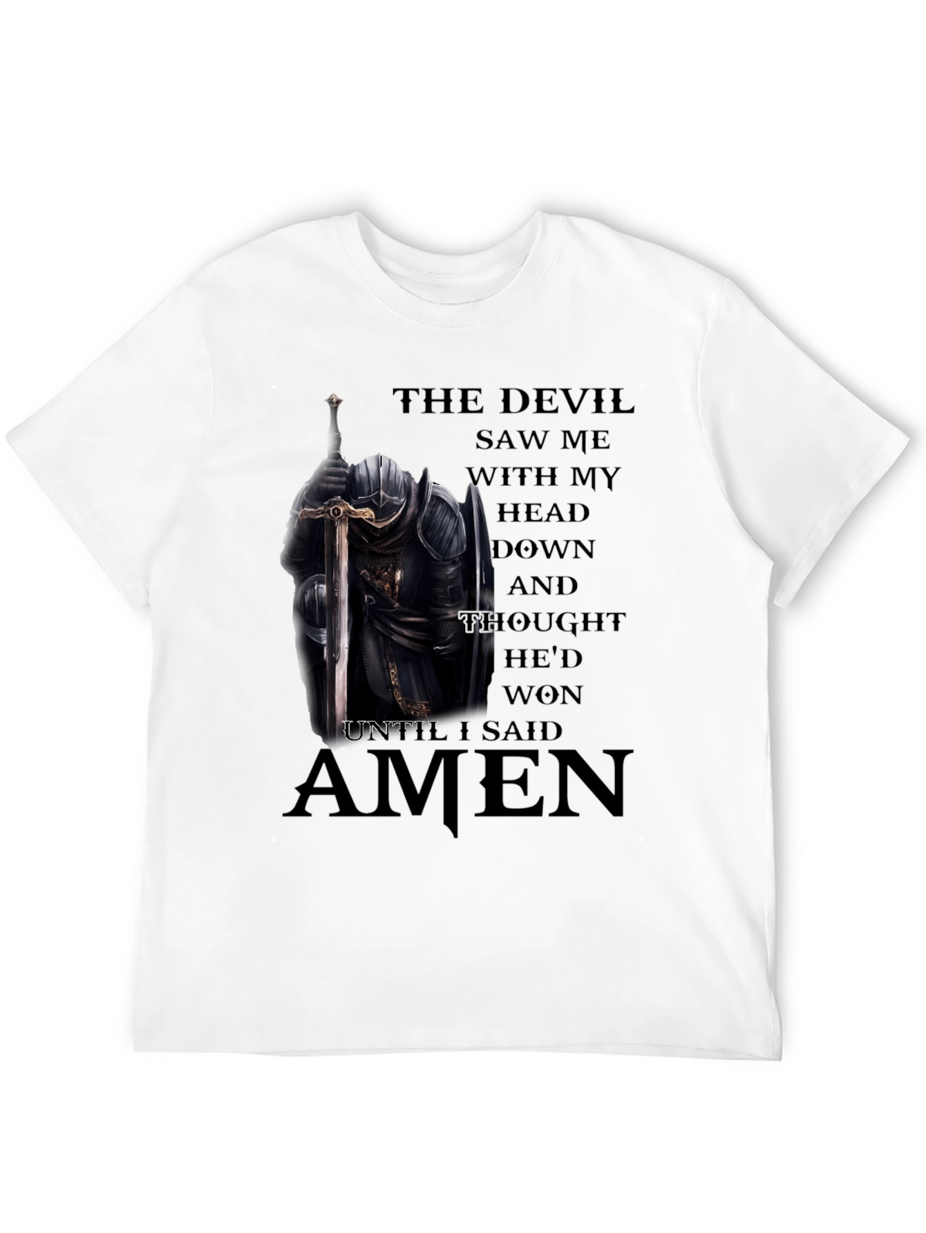 The Devil Saw Me Knight T-Shirt