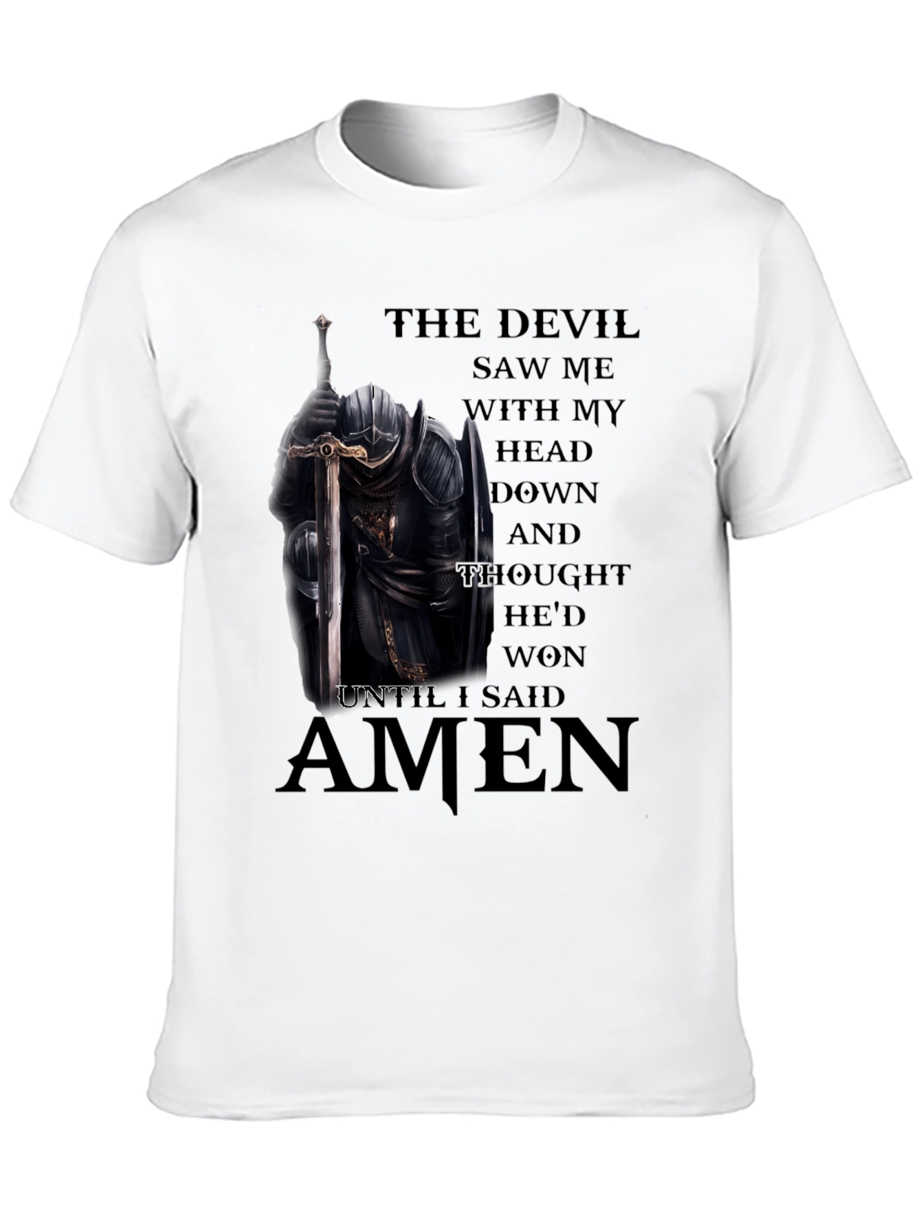 The Devil Saw Me Knight T-Shirt