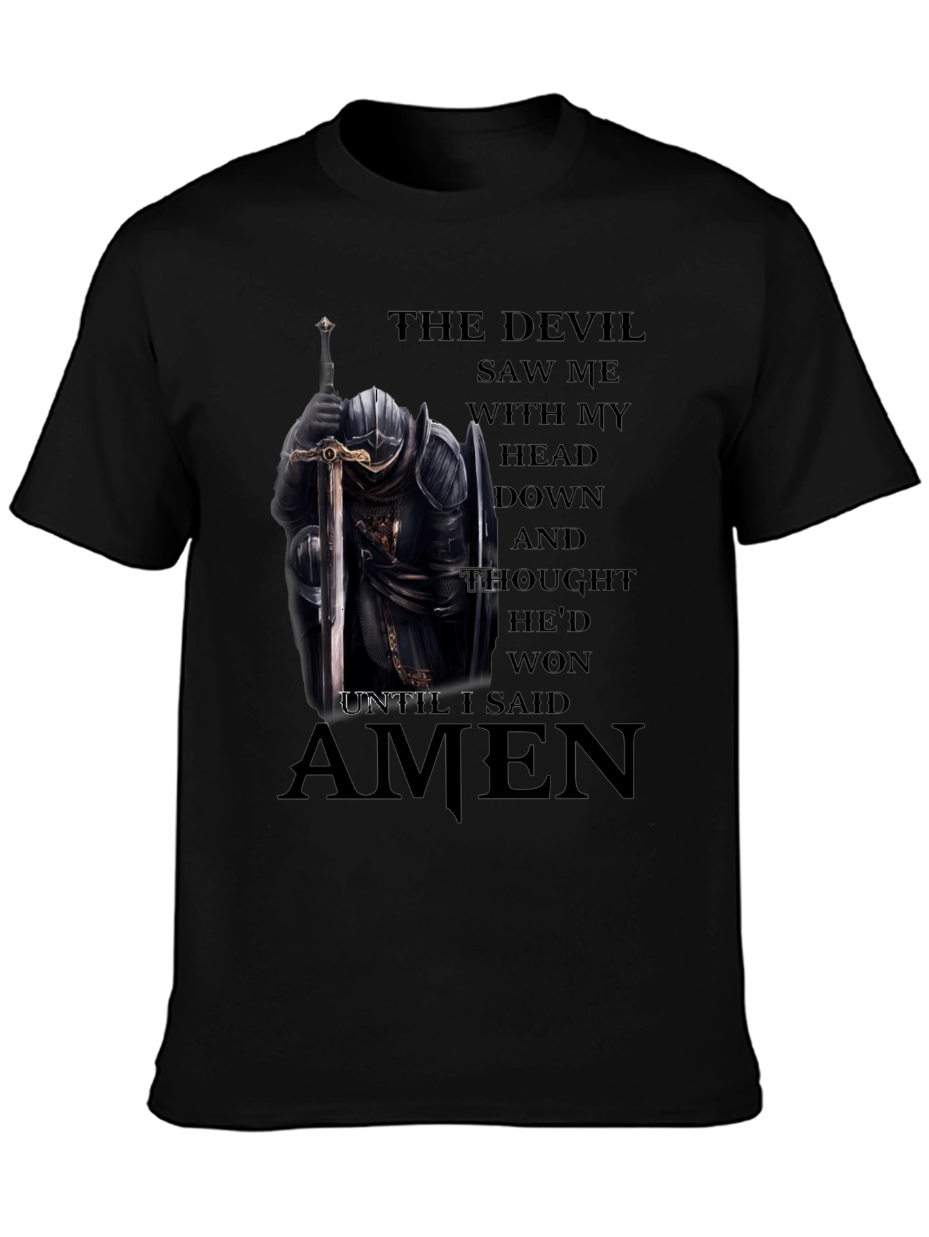 The Devil Saw Me Knight T-Shirt