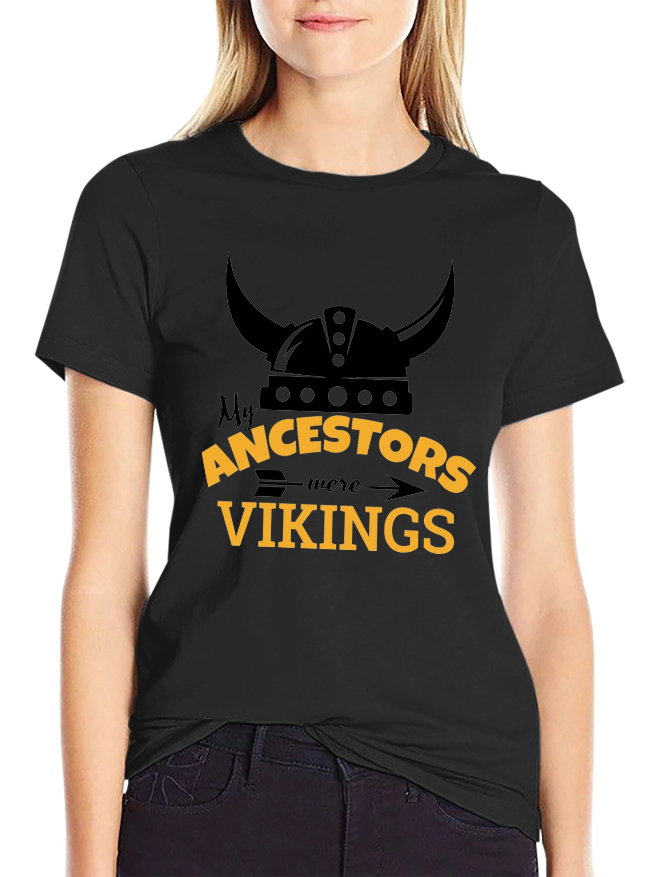 Viking Ancestry T-Shirt - Black