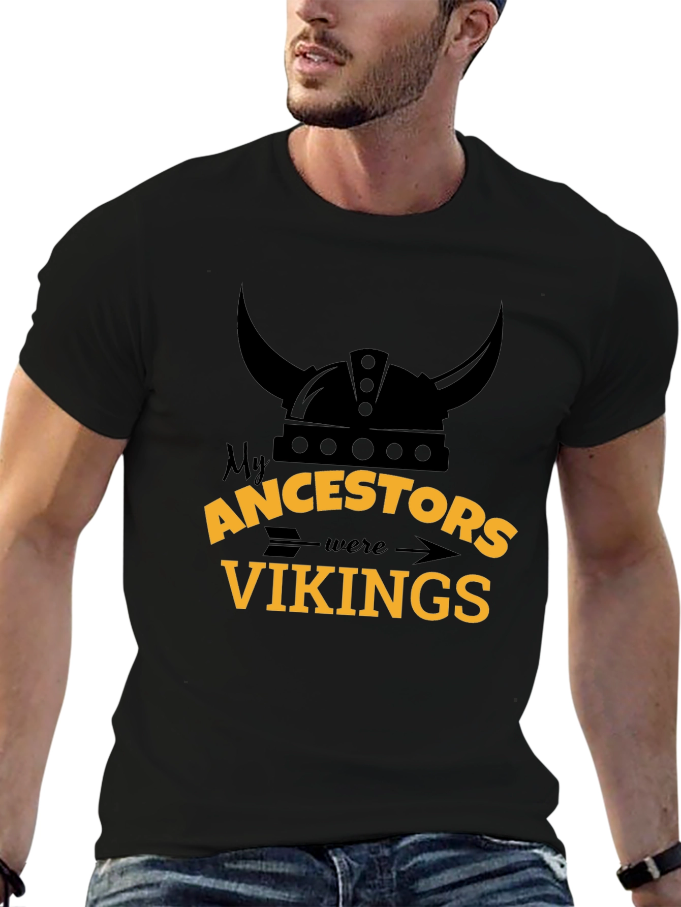 Viking Ancestry T-Shirt - Black