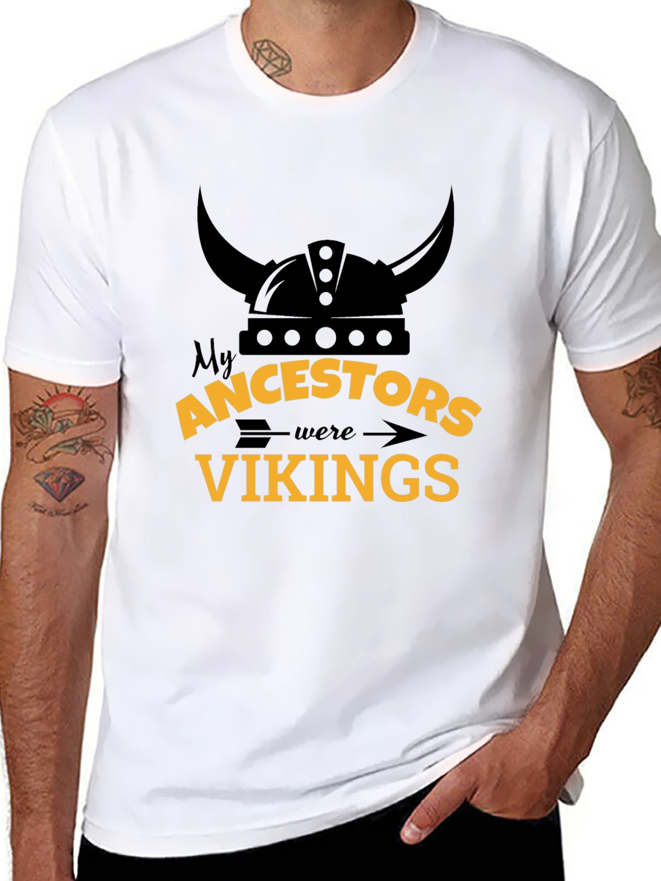 Viking Ancestry T-Shirt - Black