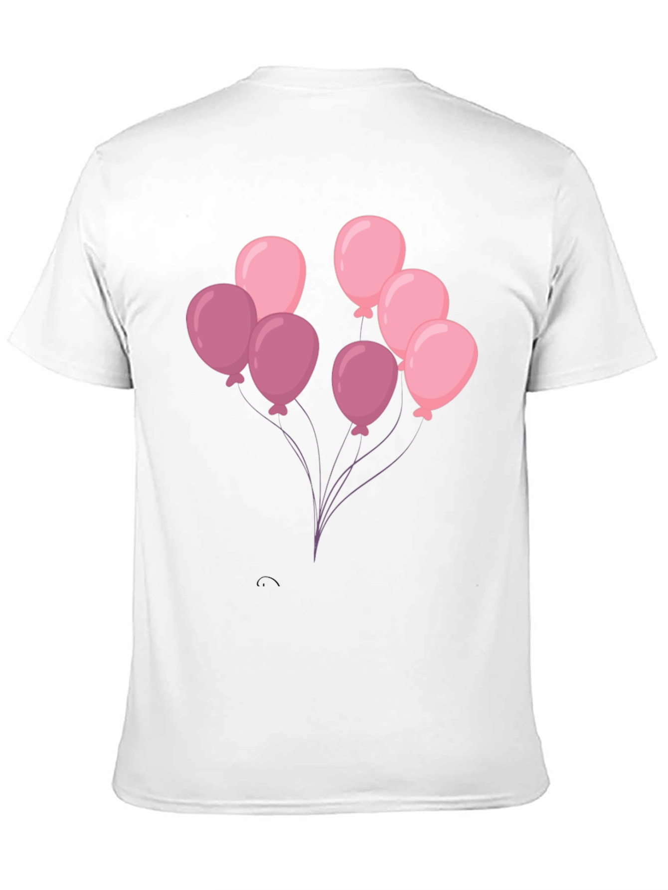 Balloon Graphic Tee - Black Cotton T-Shirt