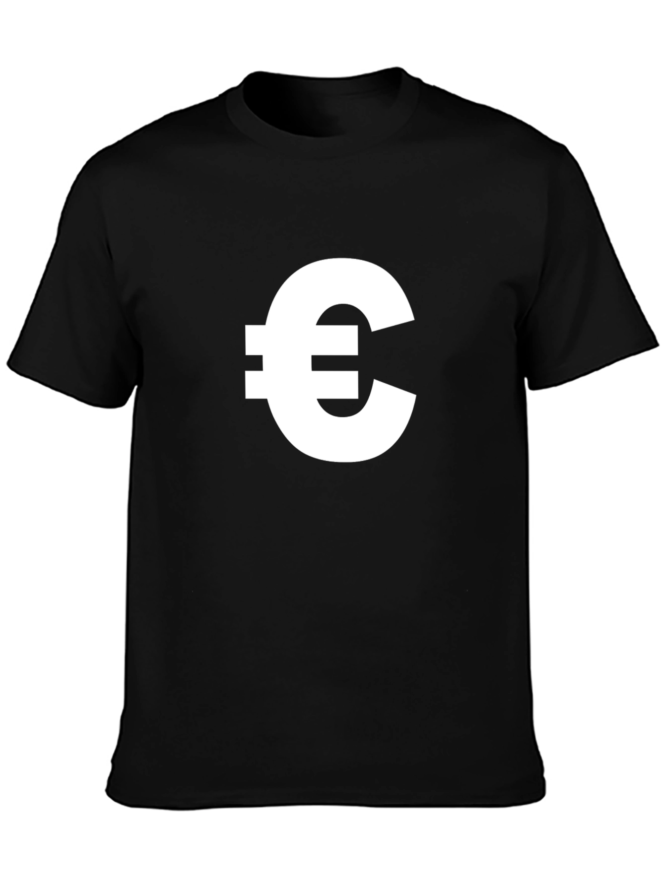 Euro Symbol T-Shirt - Classic Black Tee