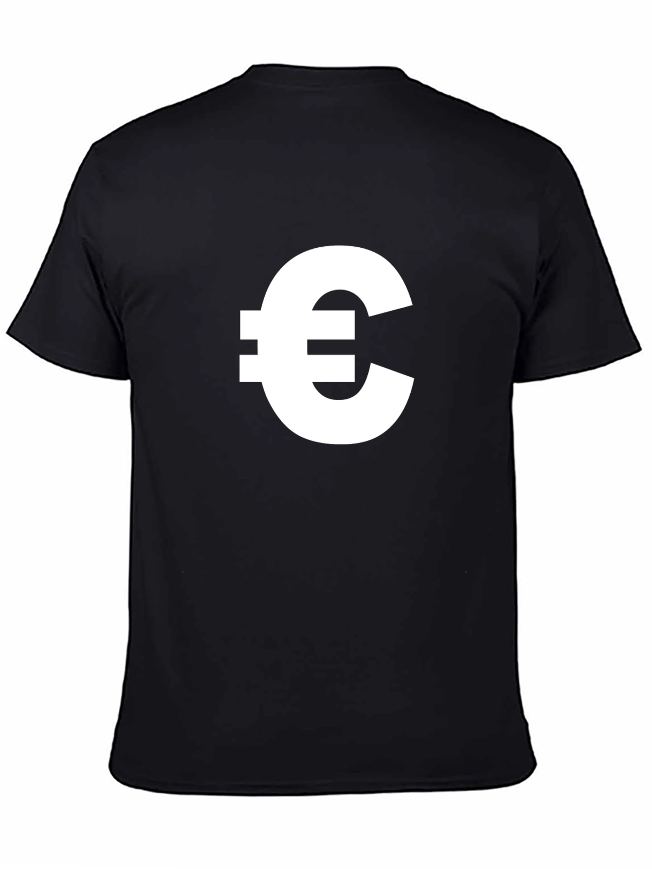 Euro Symbol T-Shirt - Classic Black Tee