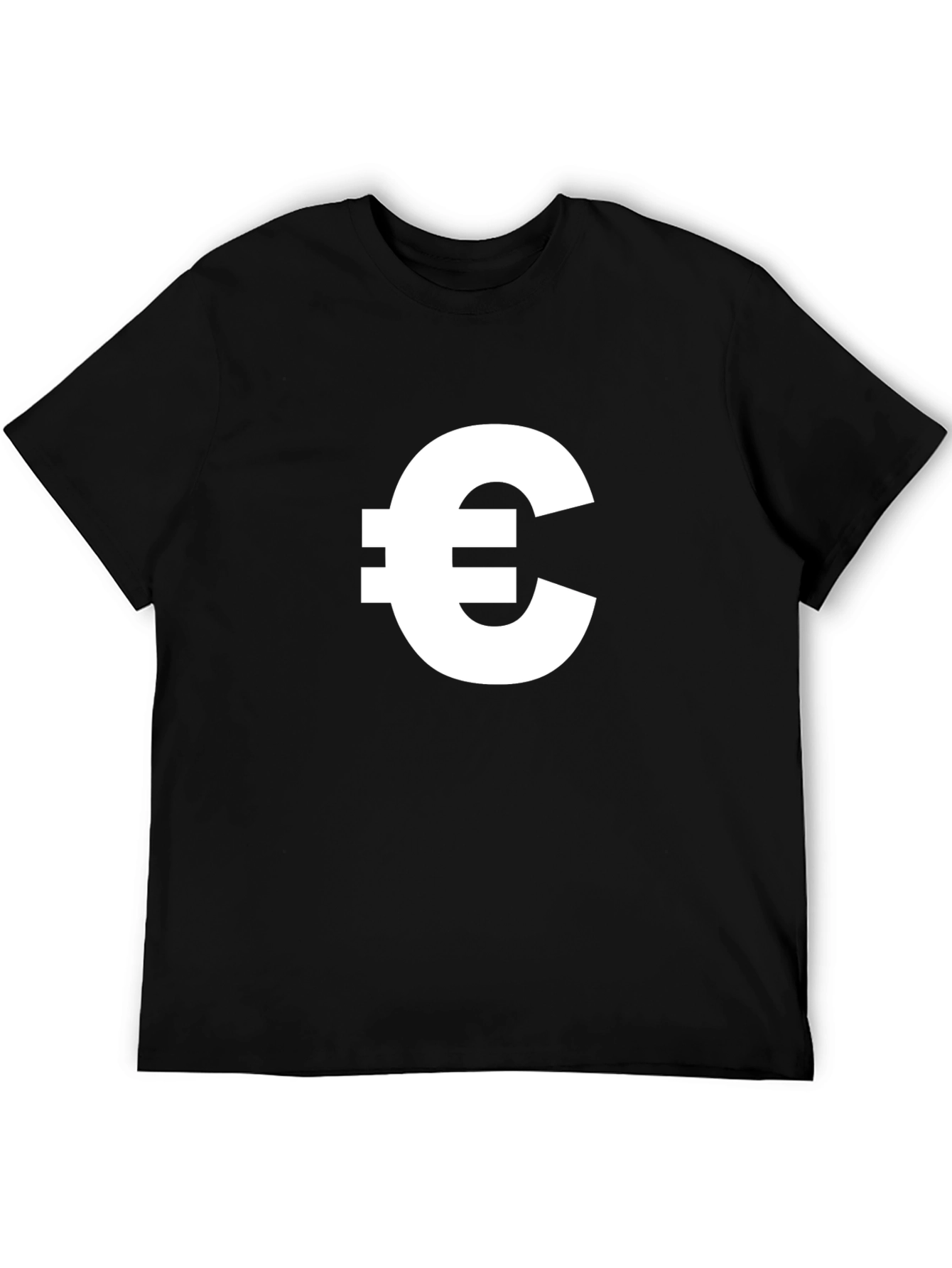 Euro Symbol T-Shirt - Classic Black Tee