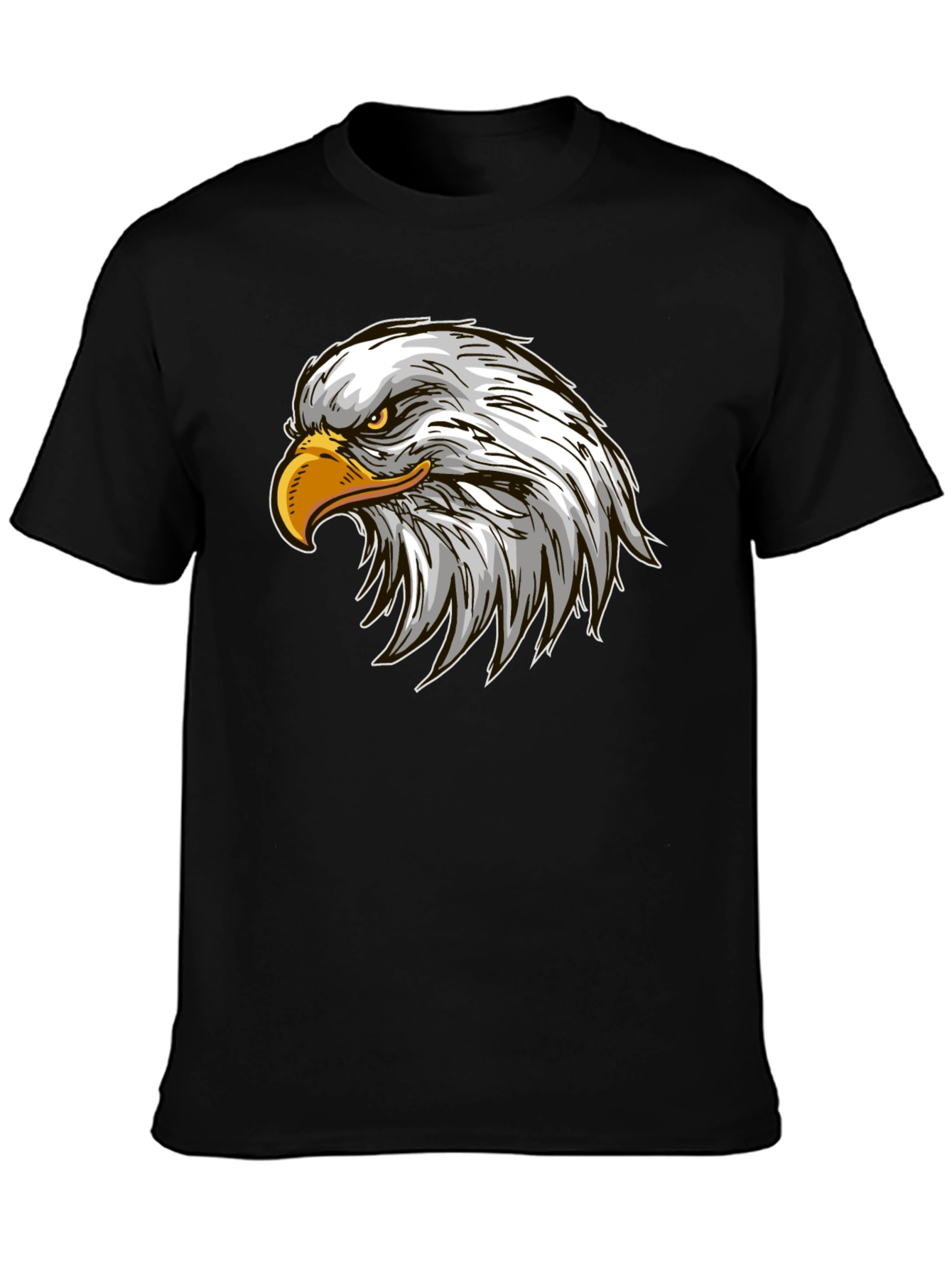 Bald Eagle Graphic T-Shirt - Black