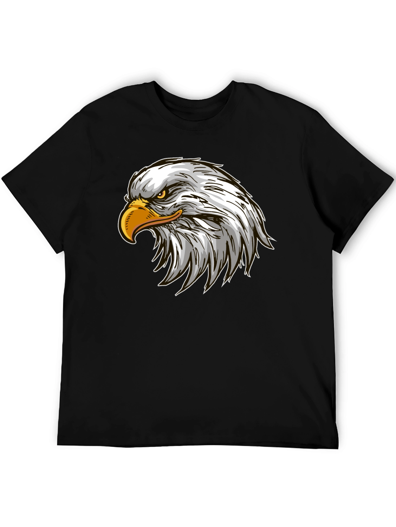 Bald Eagle Graphic T-Shirt - Black
