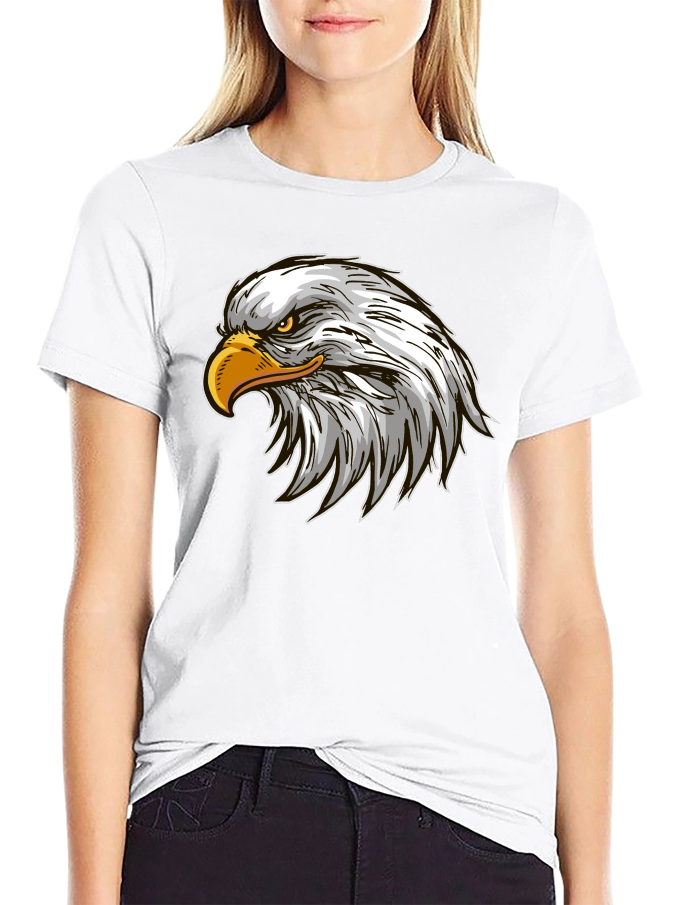 Bald Eagle Graphic T-Shirt - Black