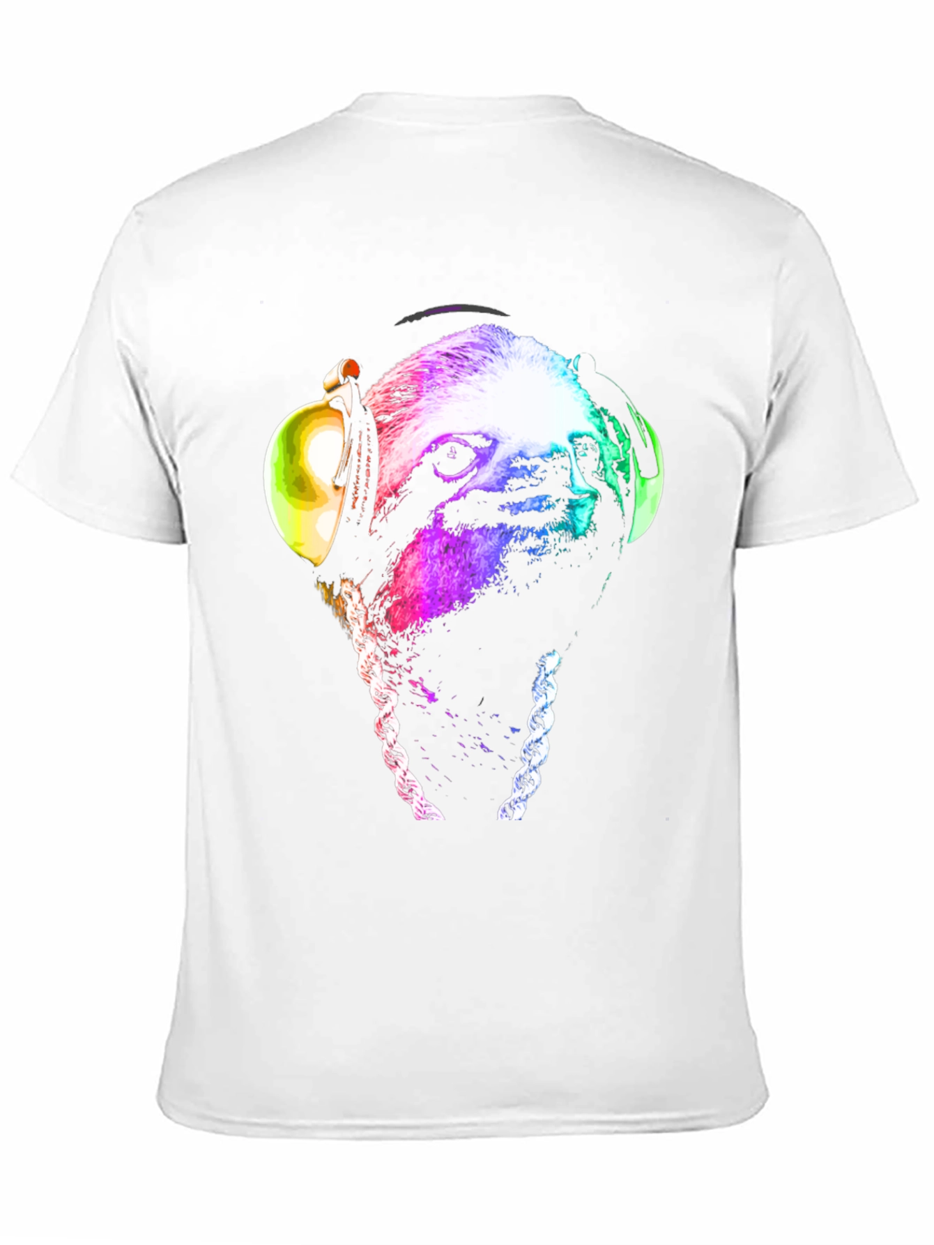 Sloth DJ T-Shirt - Cool Graphic Tee