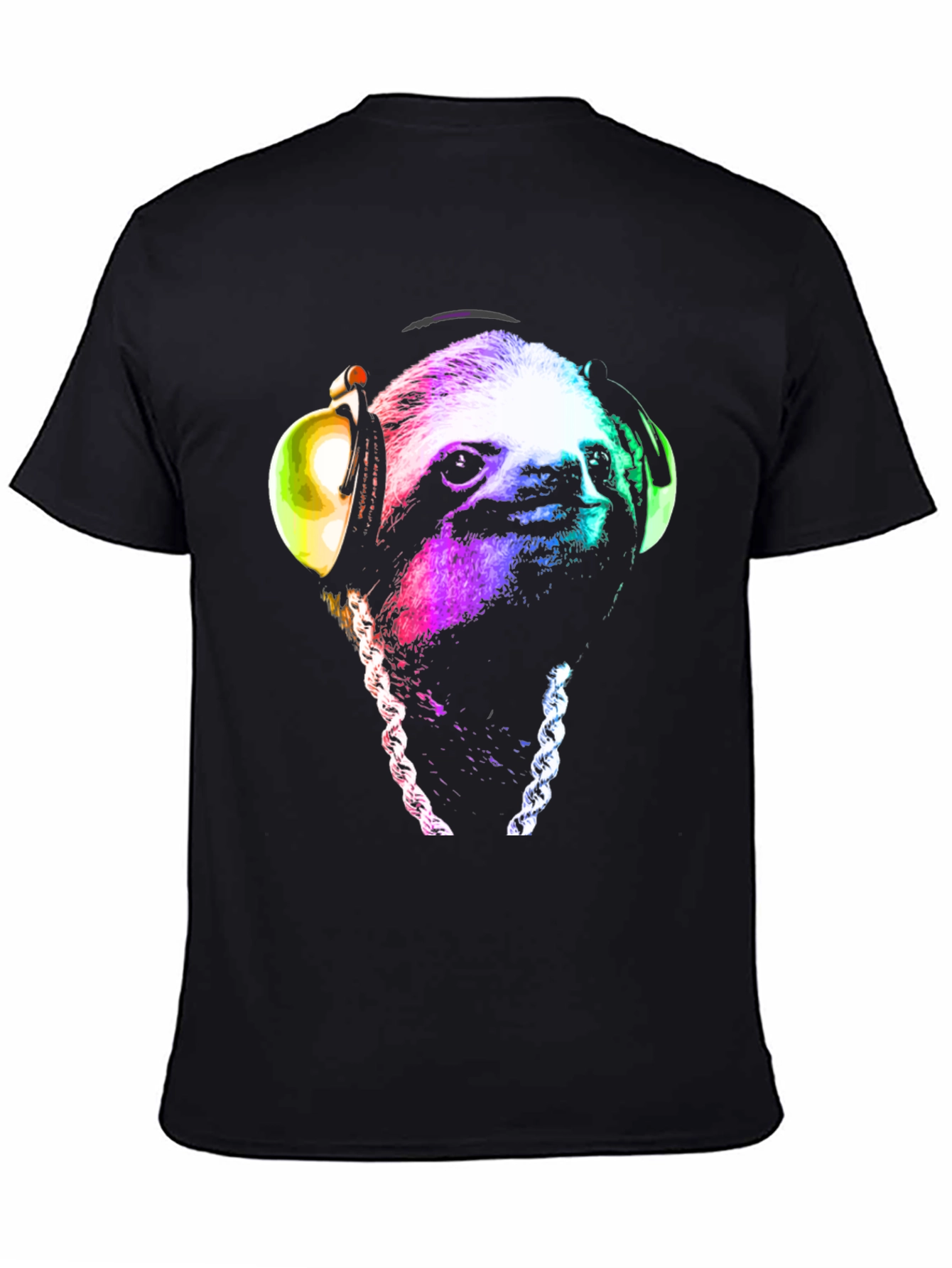 Sloth DJ T-Shirt - Cool Graphic Tee