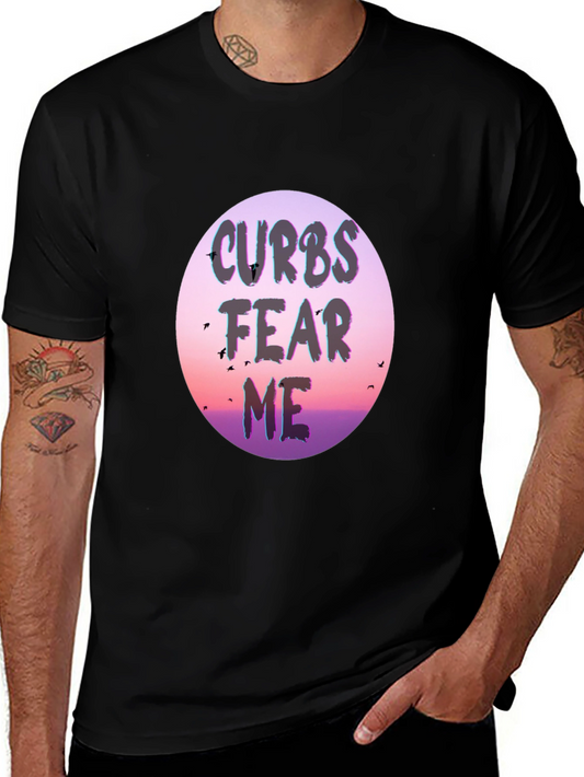 Curb Fear Me Graphic Tee - Stylish Black T-Shirt