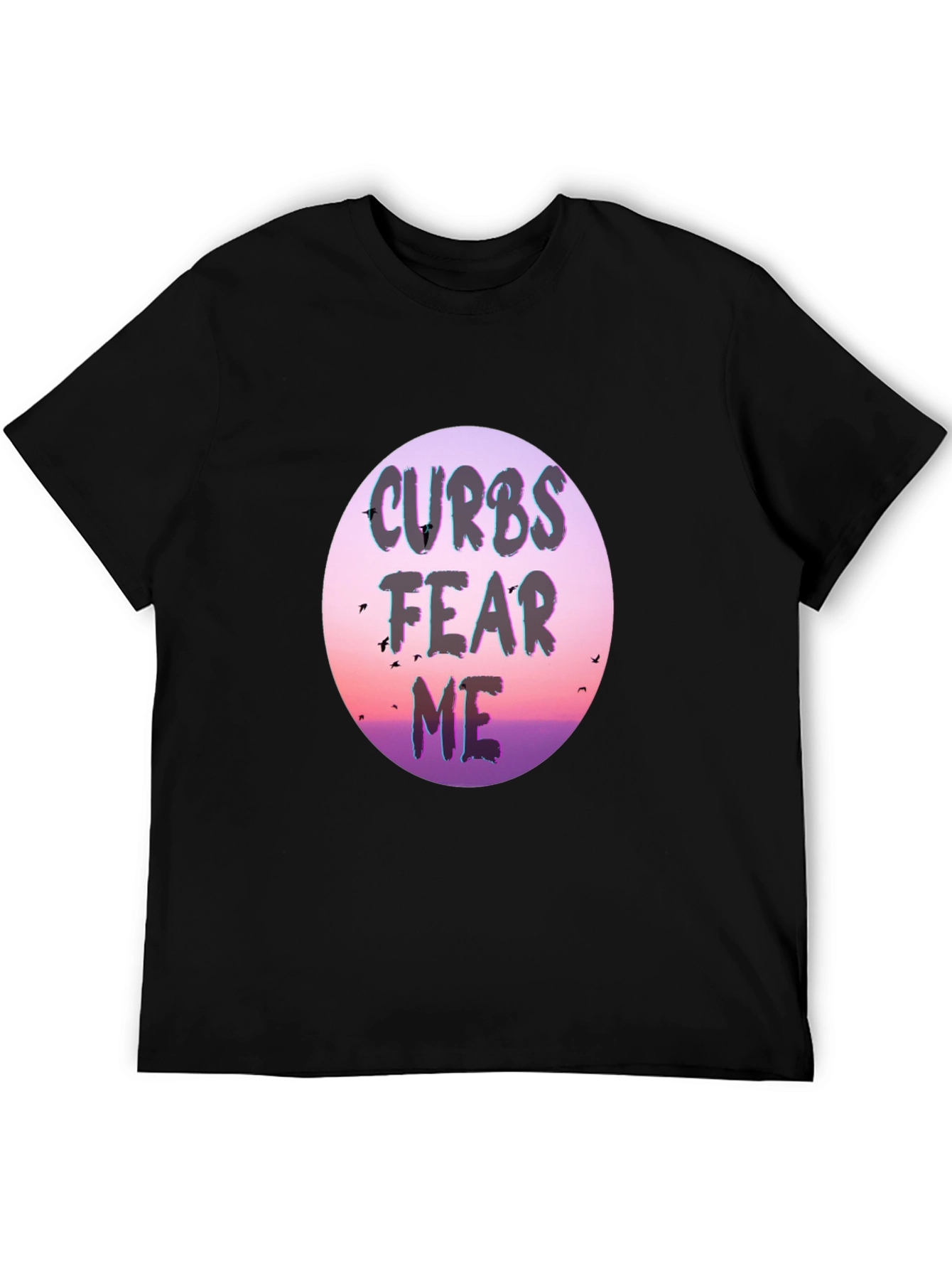 Curb Fear Me Graphic Tee - Stylish Black T-Shirt