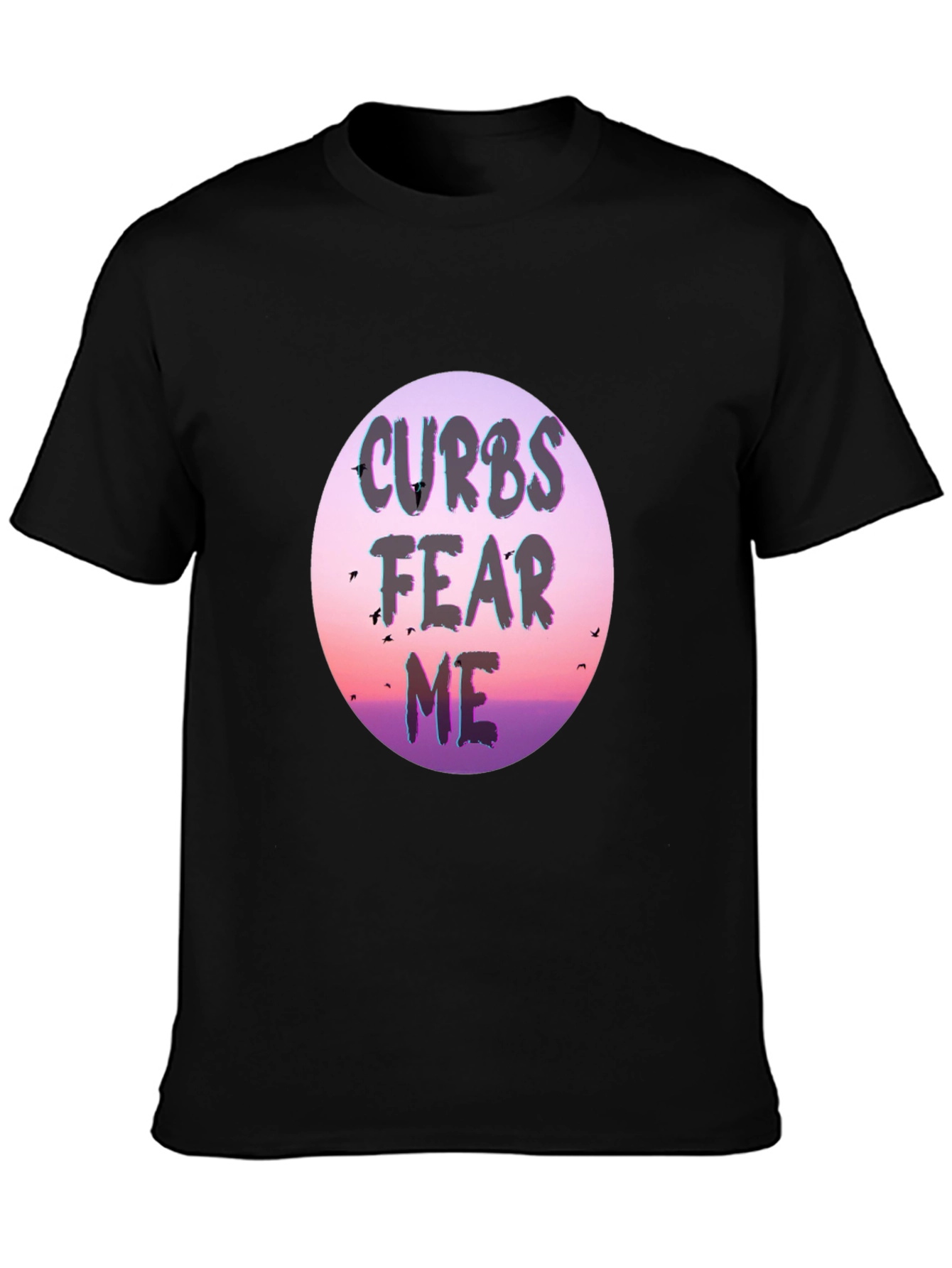 Curb Fear Me Graphic Tee - Stylish Black T-Shirt