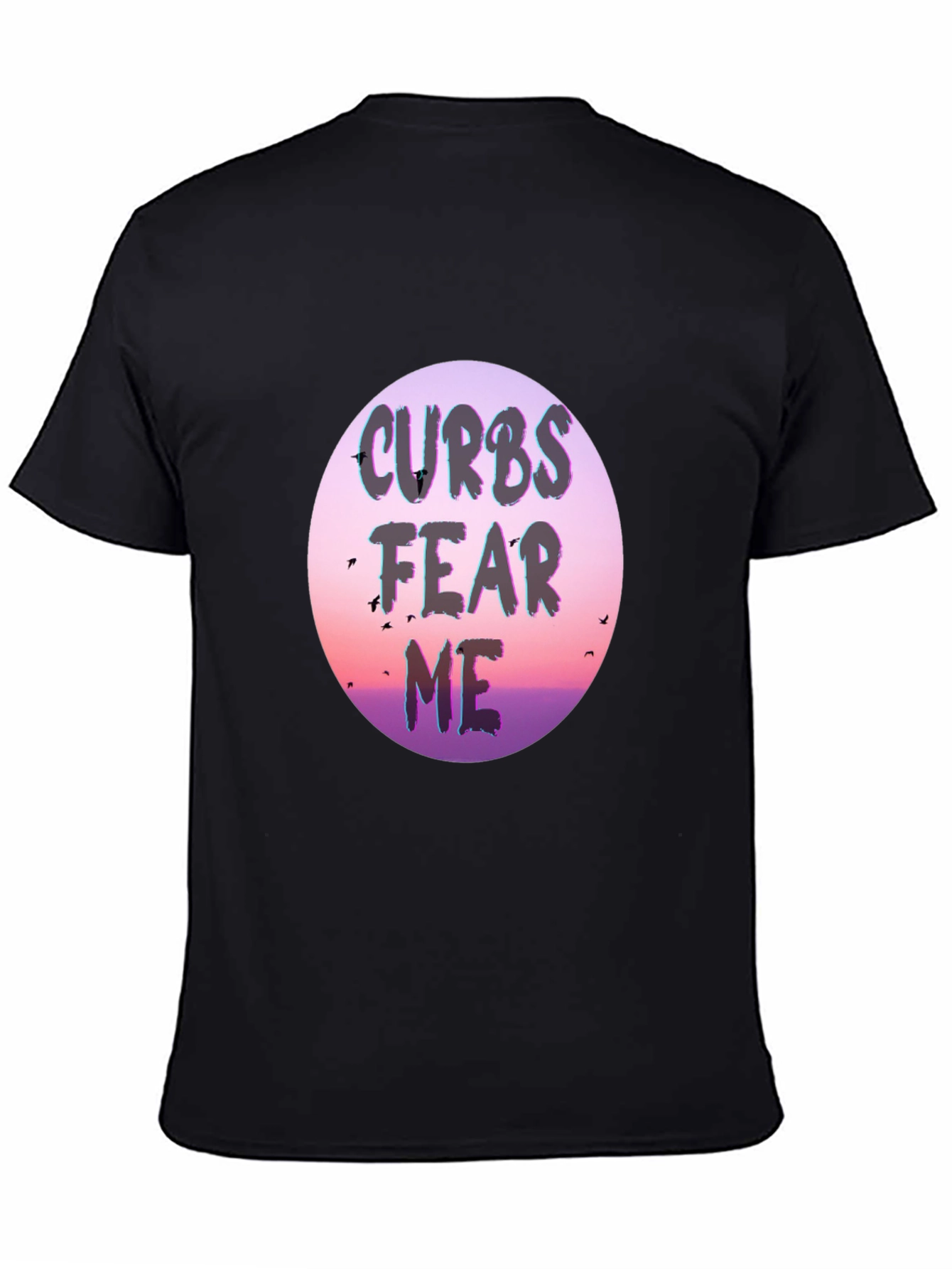 Curb Fear Me Graphic Tee - Stylish Black T-Shirt