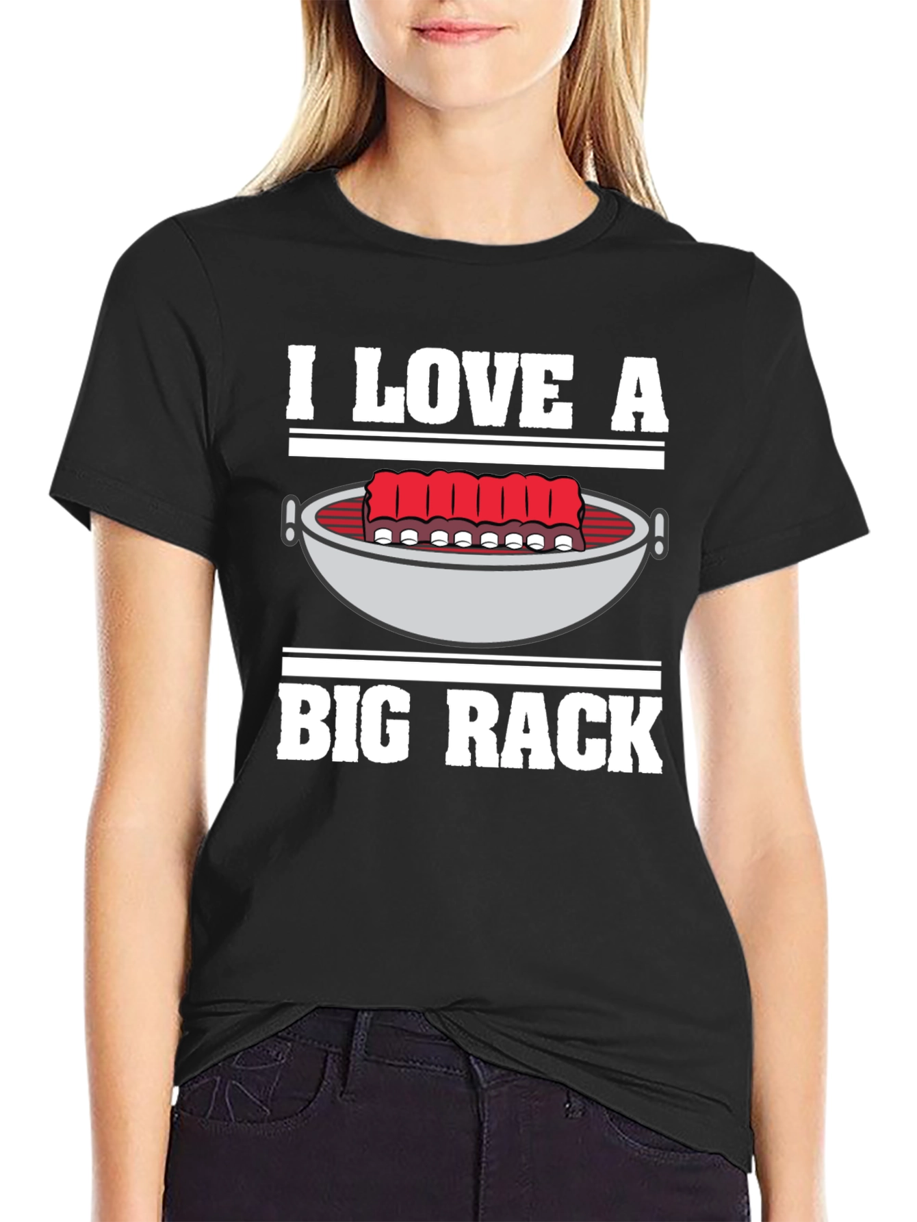 I Love A Big Rack BBQ Graphic T-Shirt