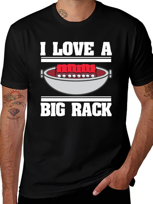 I Love A Big Rack BBQ Graphic T-Shirt