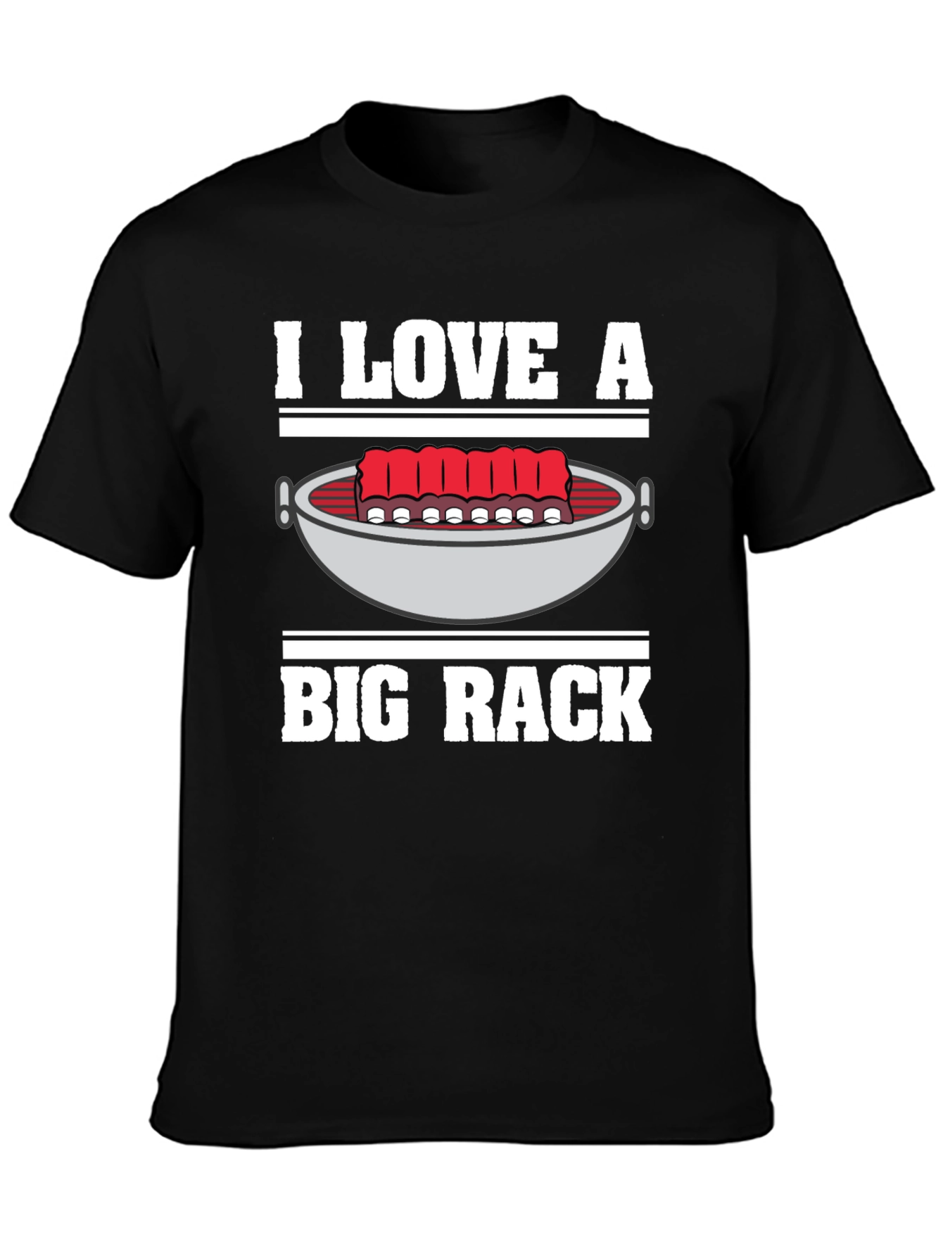 I Love A Big Rack BBQ Graphic T-Shirt