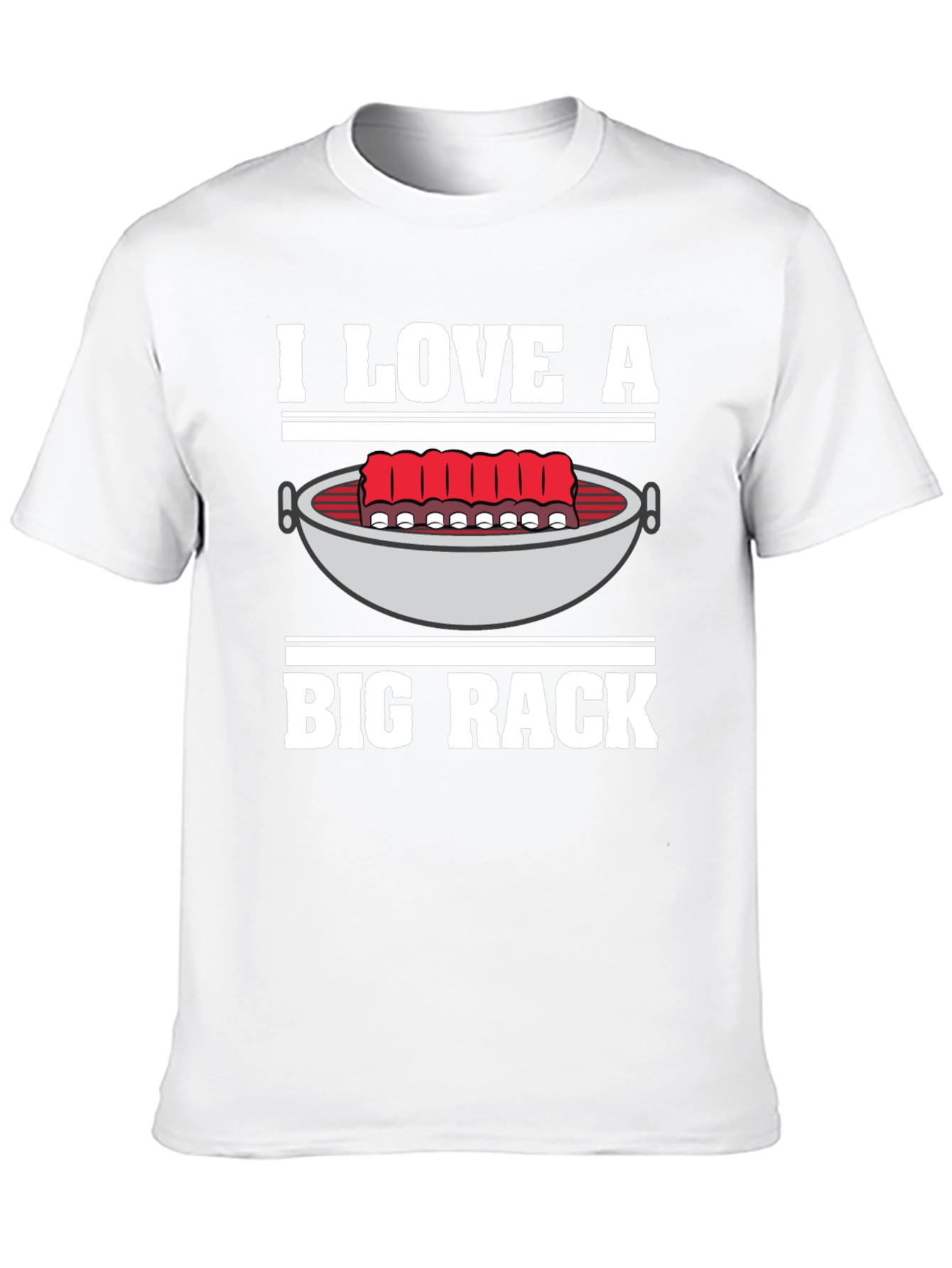 I Love A Big Rack BBQ Graphic T-Shirt