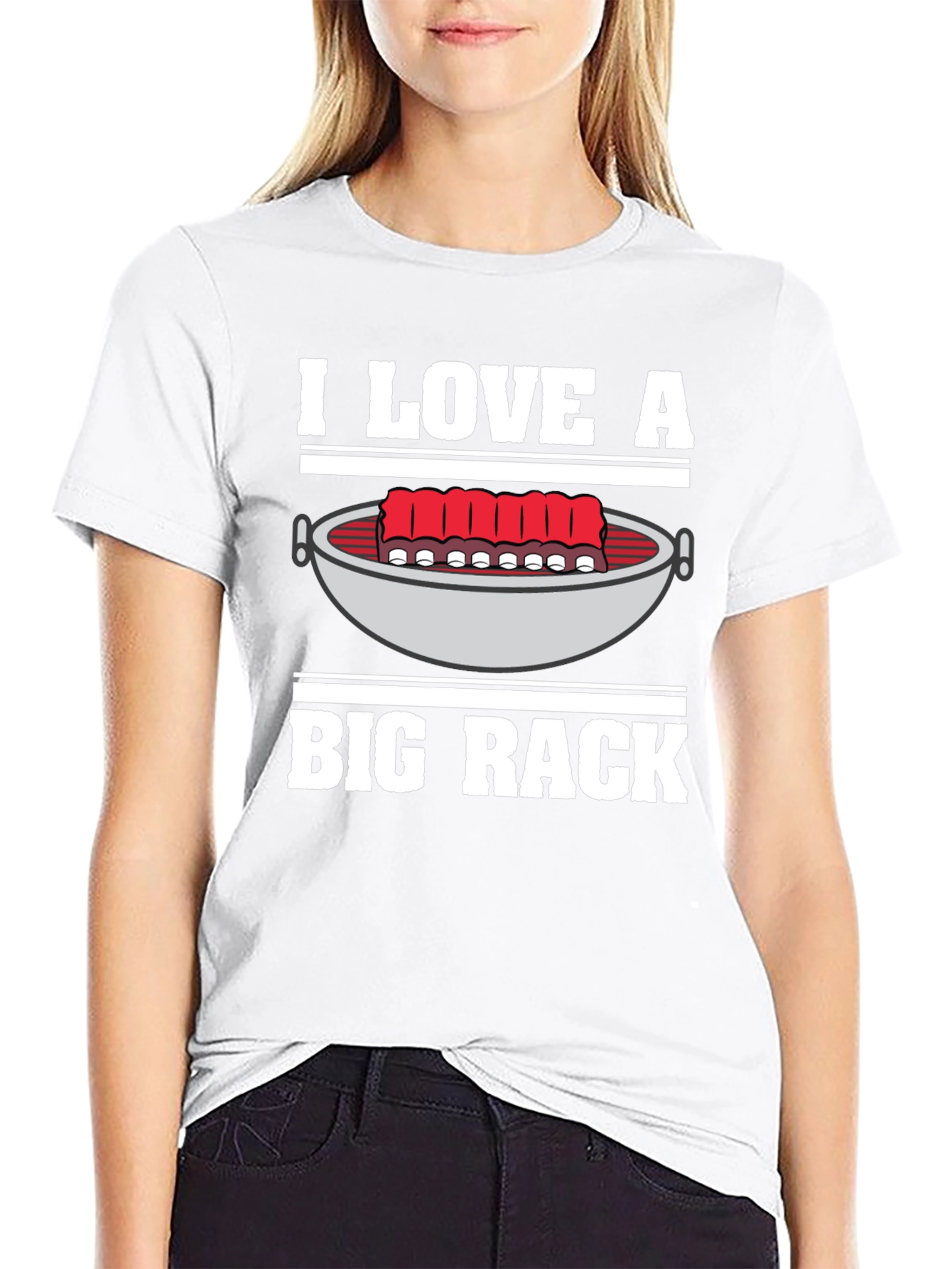 I Love A Big Rack BBQ Graphic T-Shirt