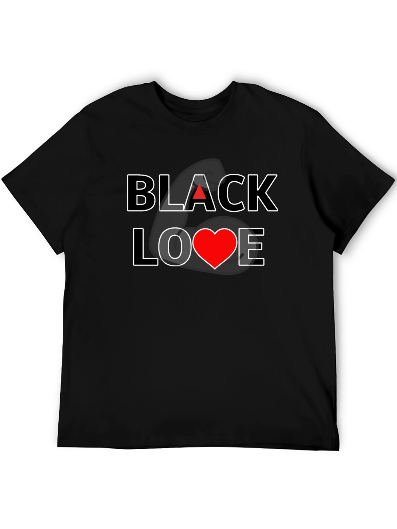 Black Love Graphic Tee - Stylish & Comfortable