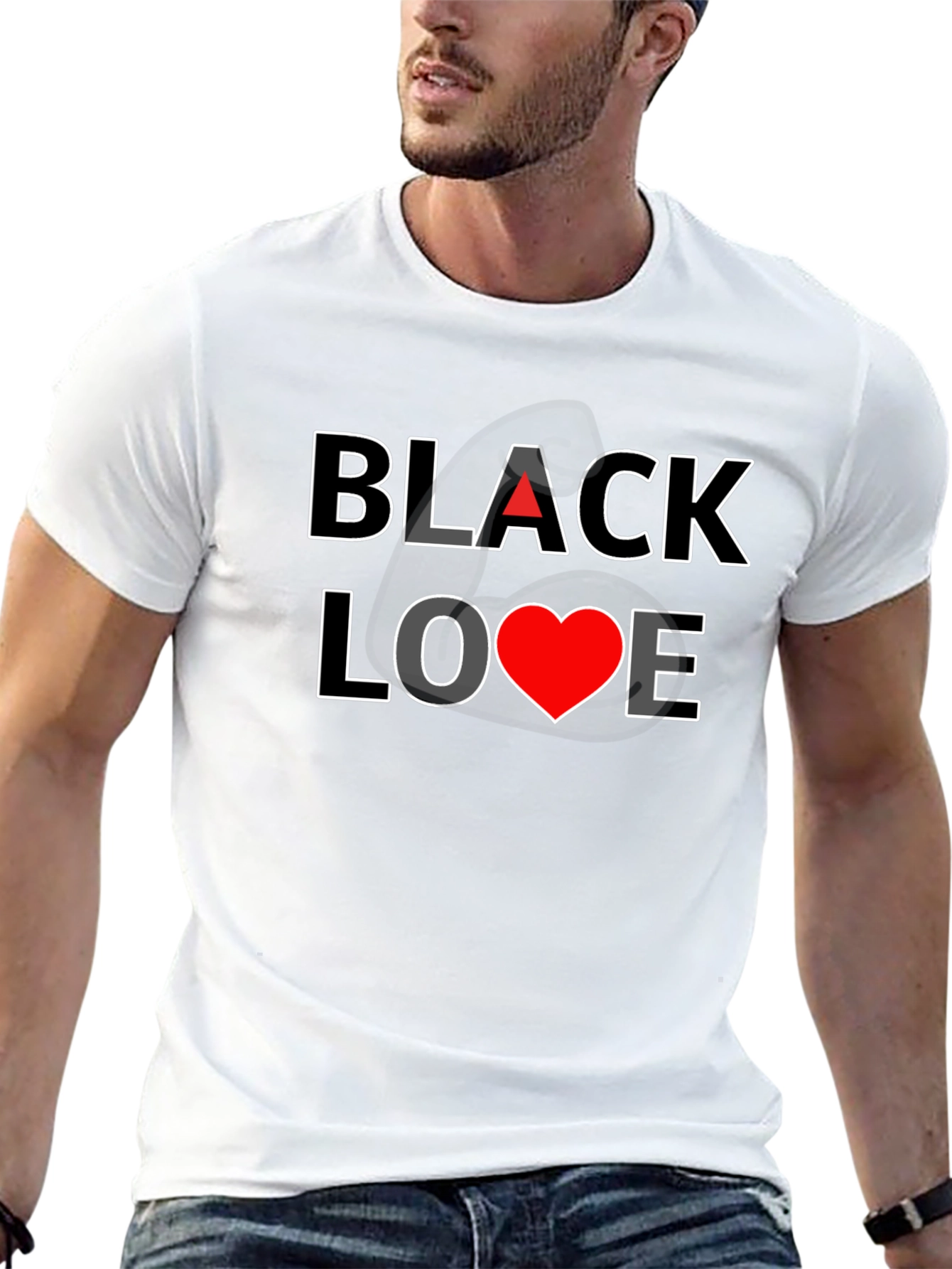 Black Love Graphic Tee - Stylish & Comfortable